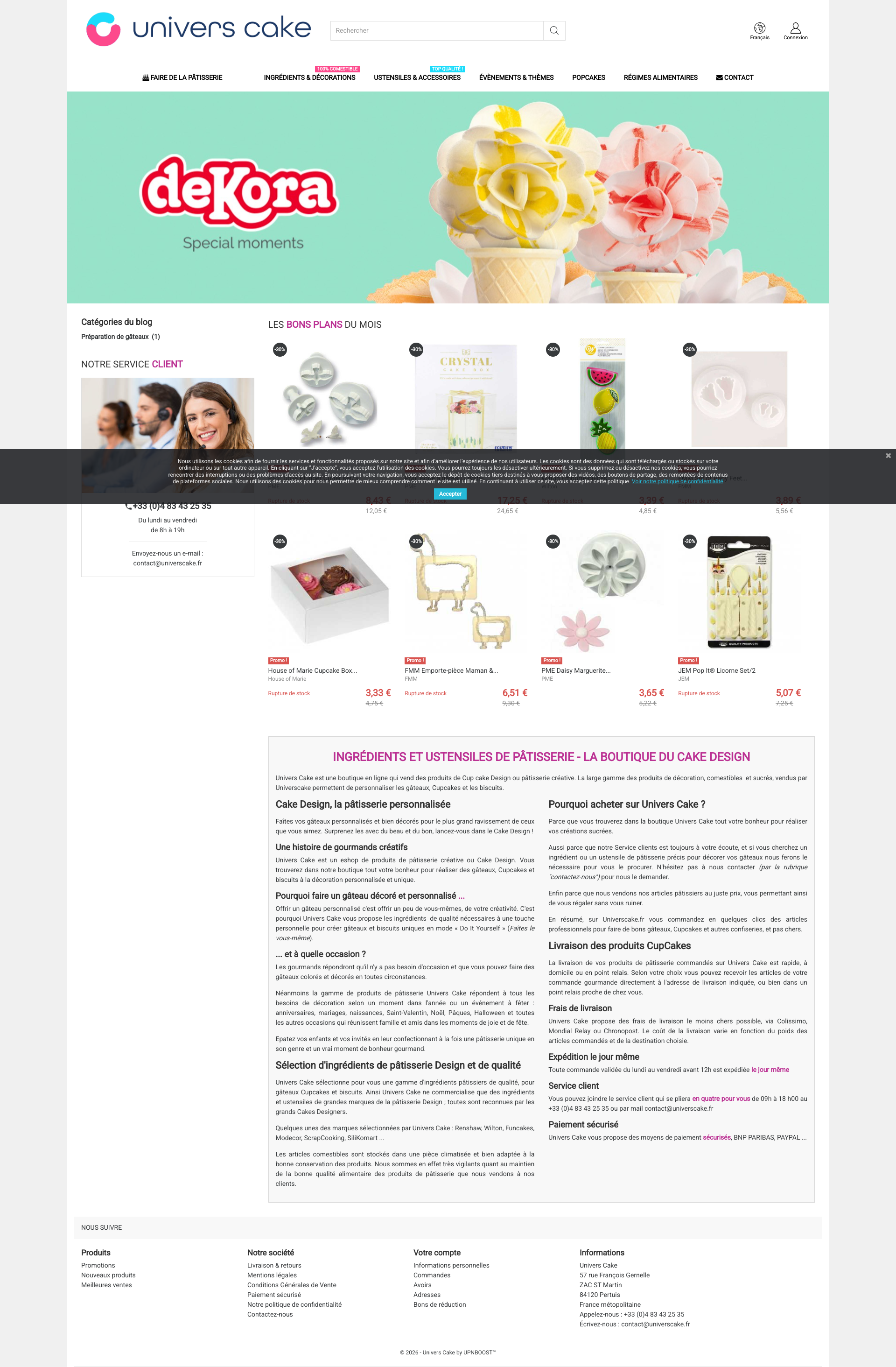 Aperçu du site