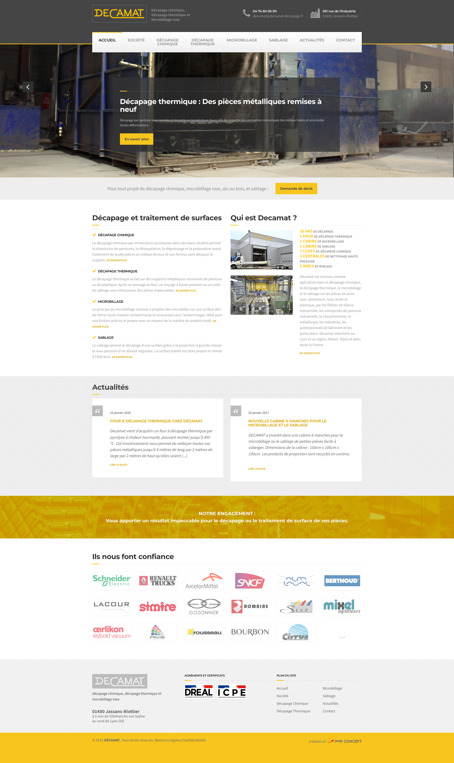 Aperçu du site