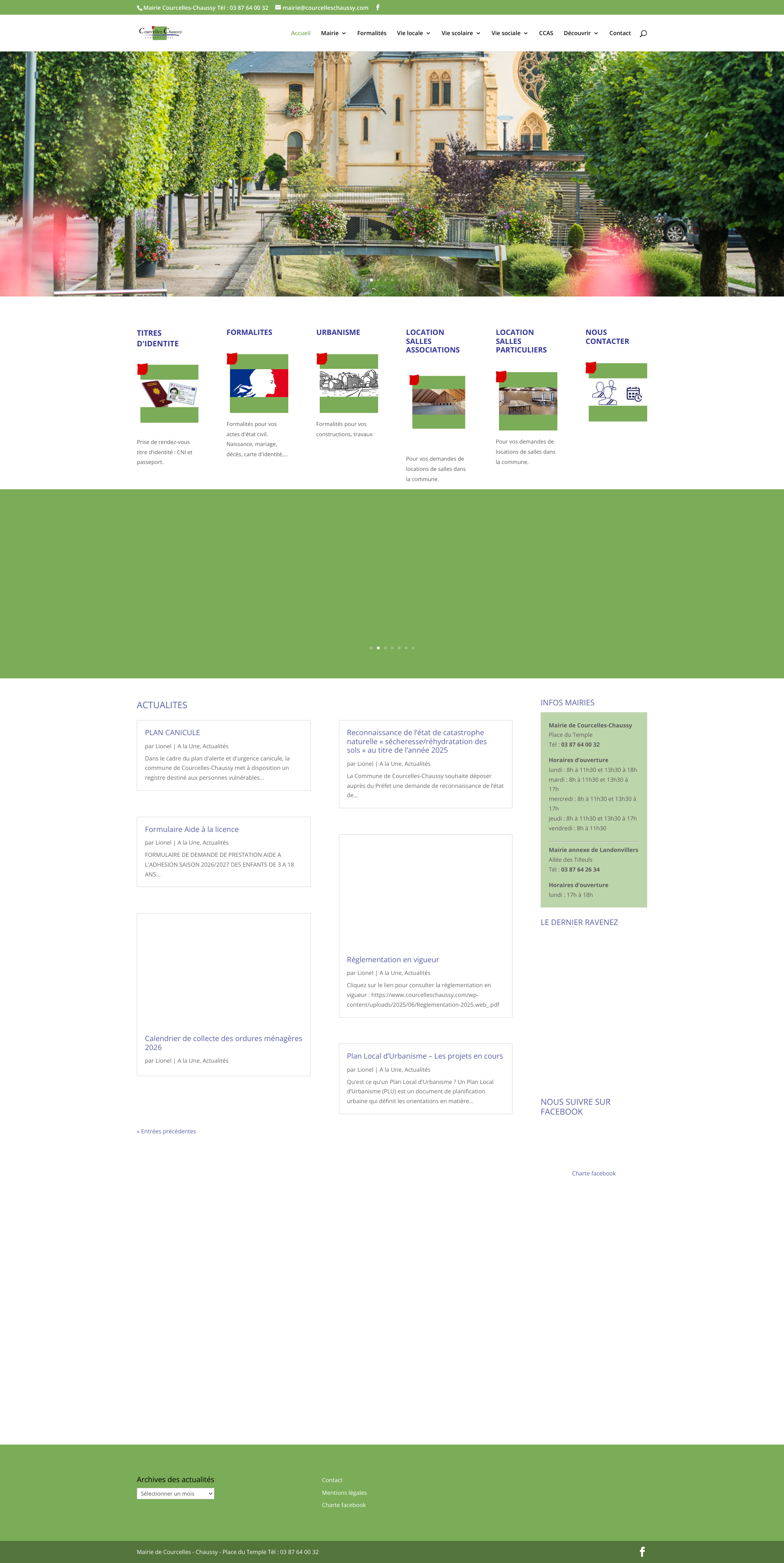 Aperçu du site