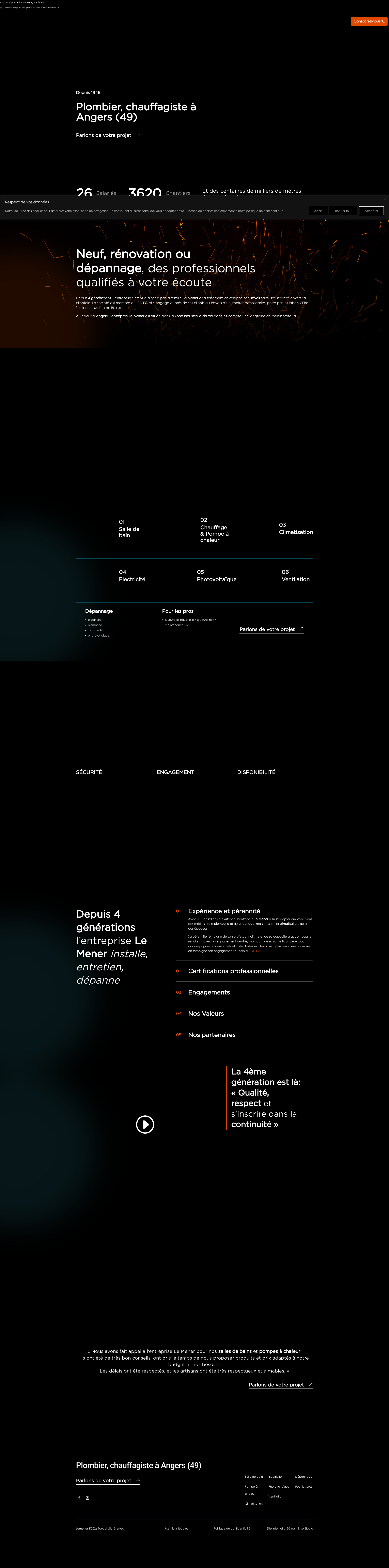Aperçu du site