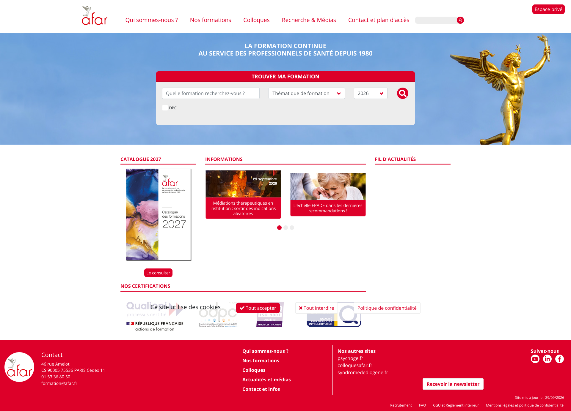 Aperçu du site