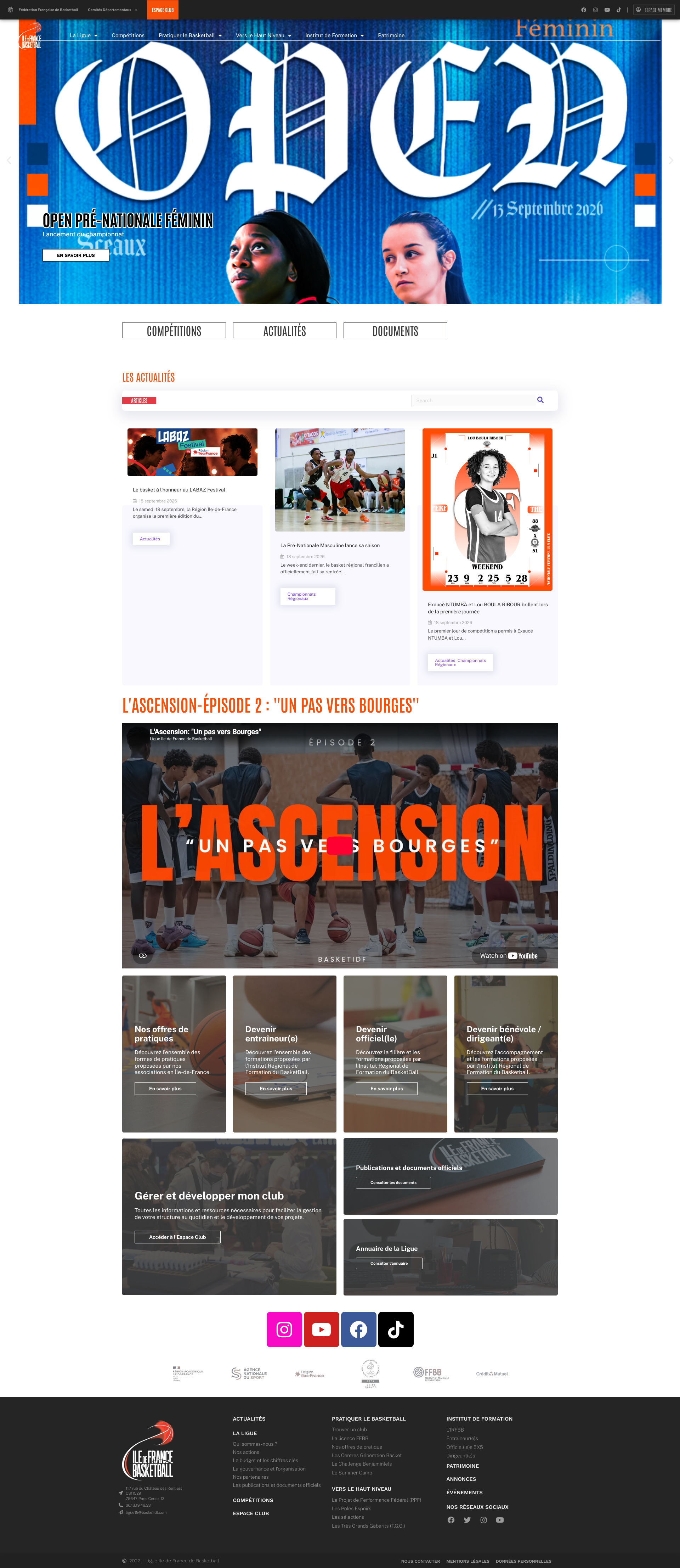 Aperçu du site