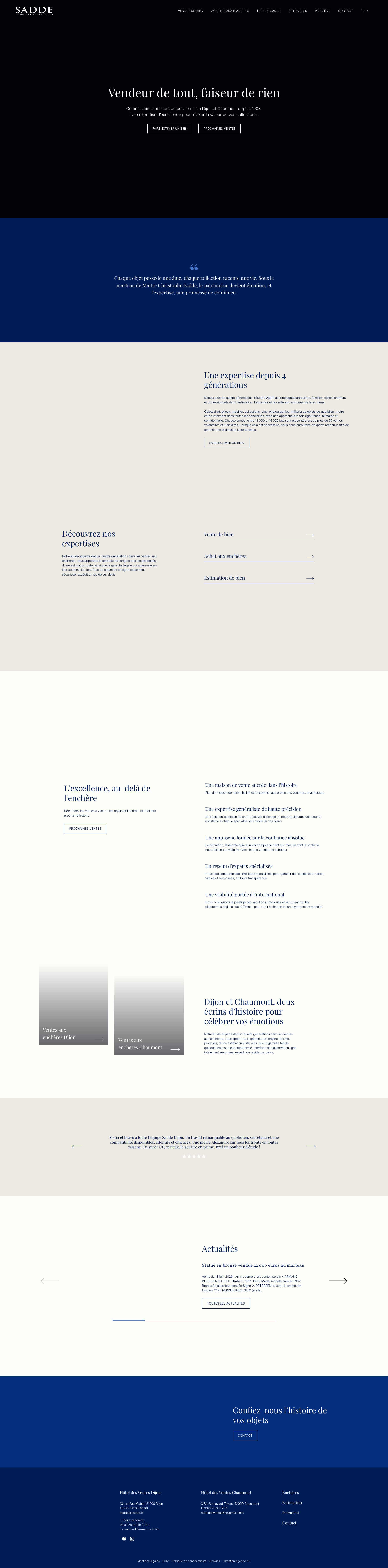 Aperçu du site