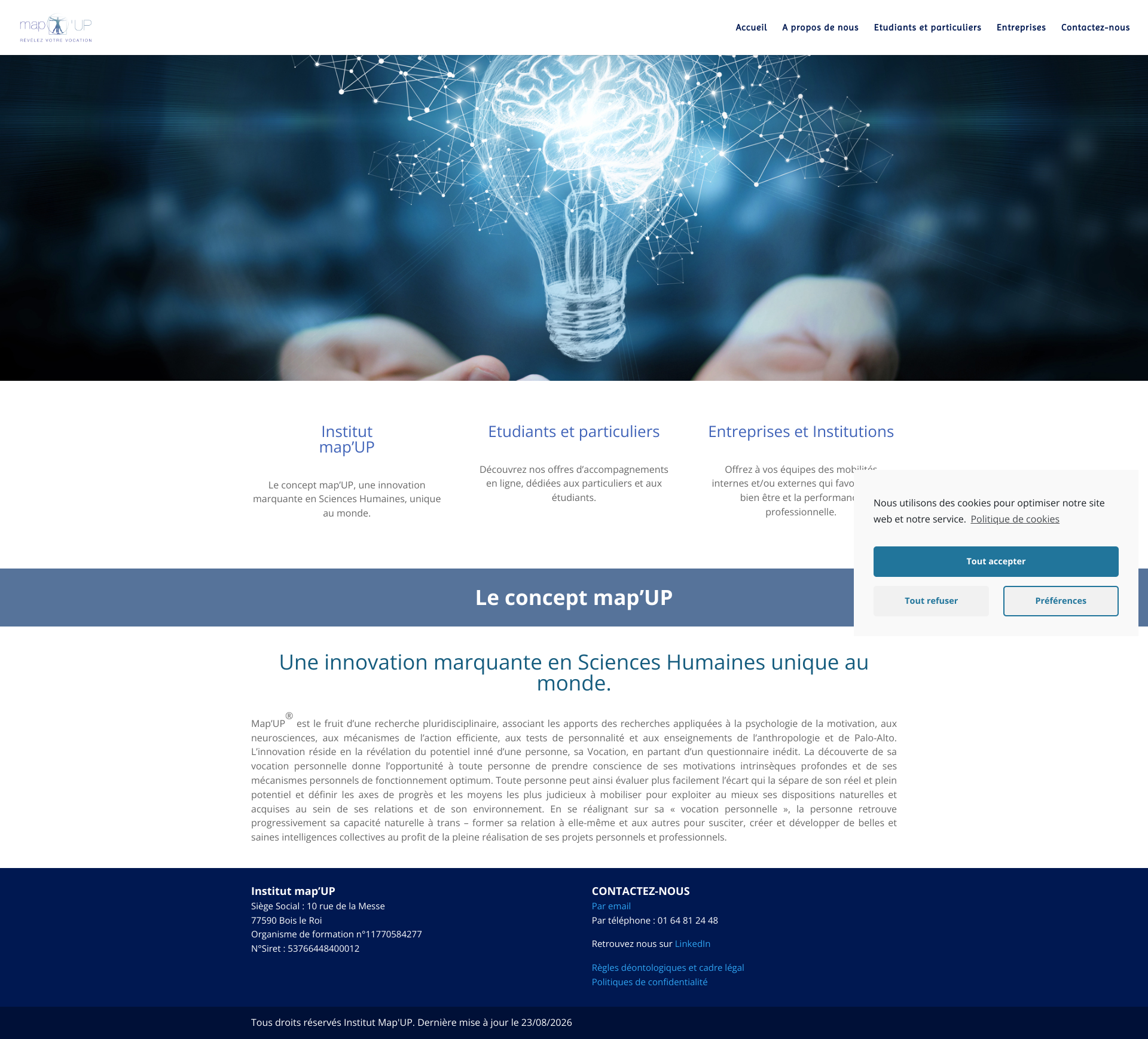 Aperçu du site