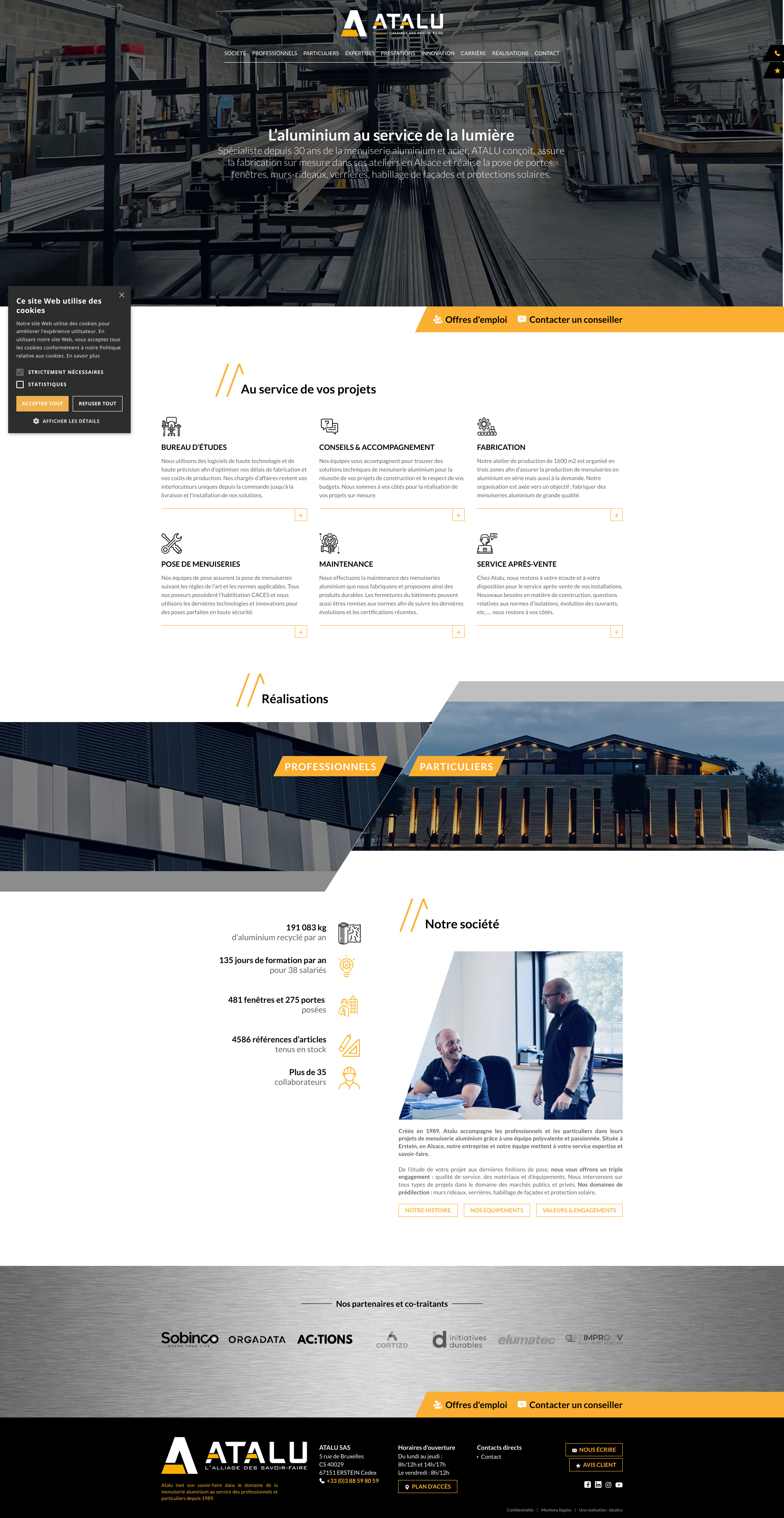 Aperçu du site