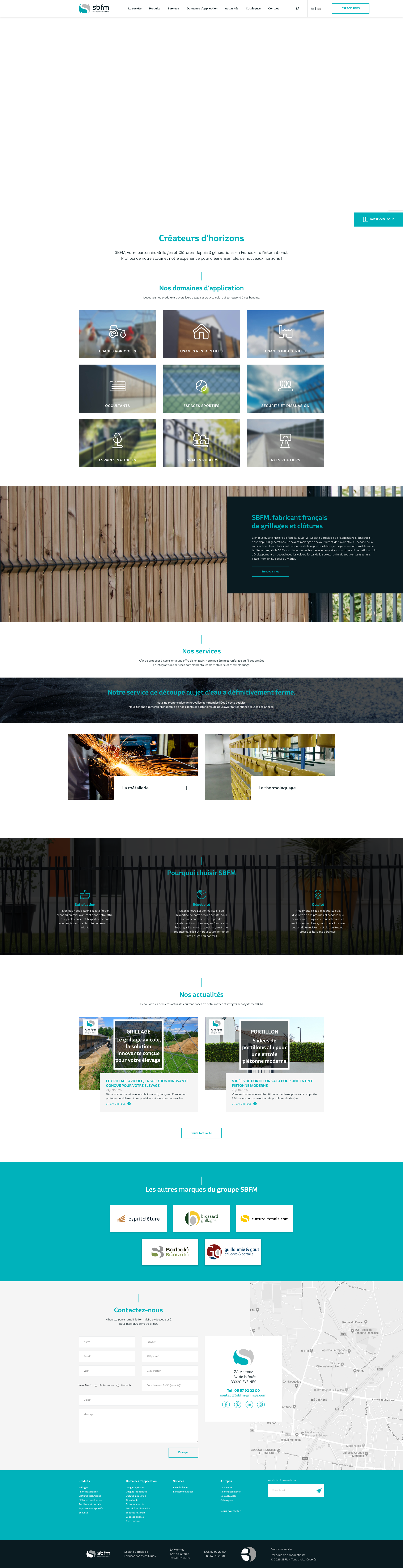 Aperçu du site