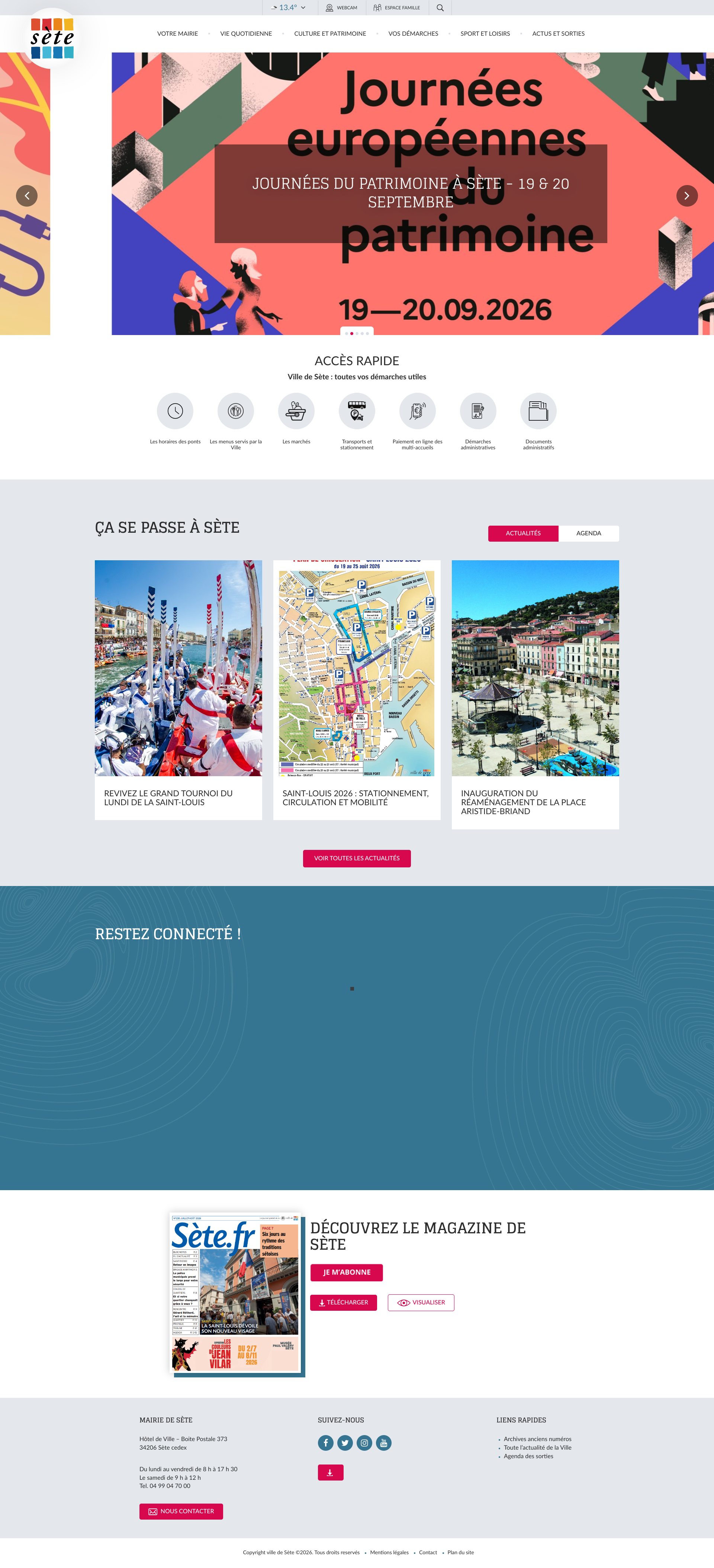 Aperçu du site