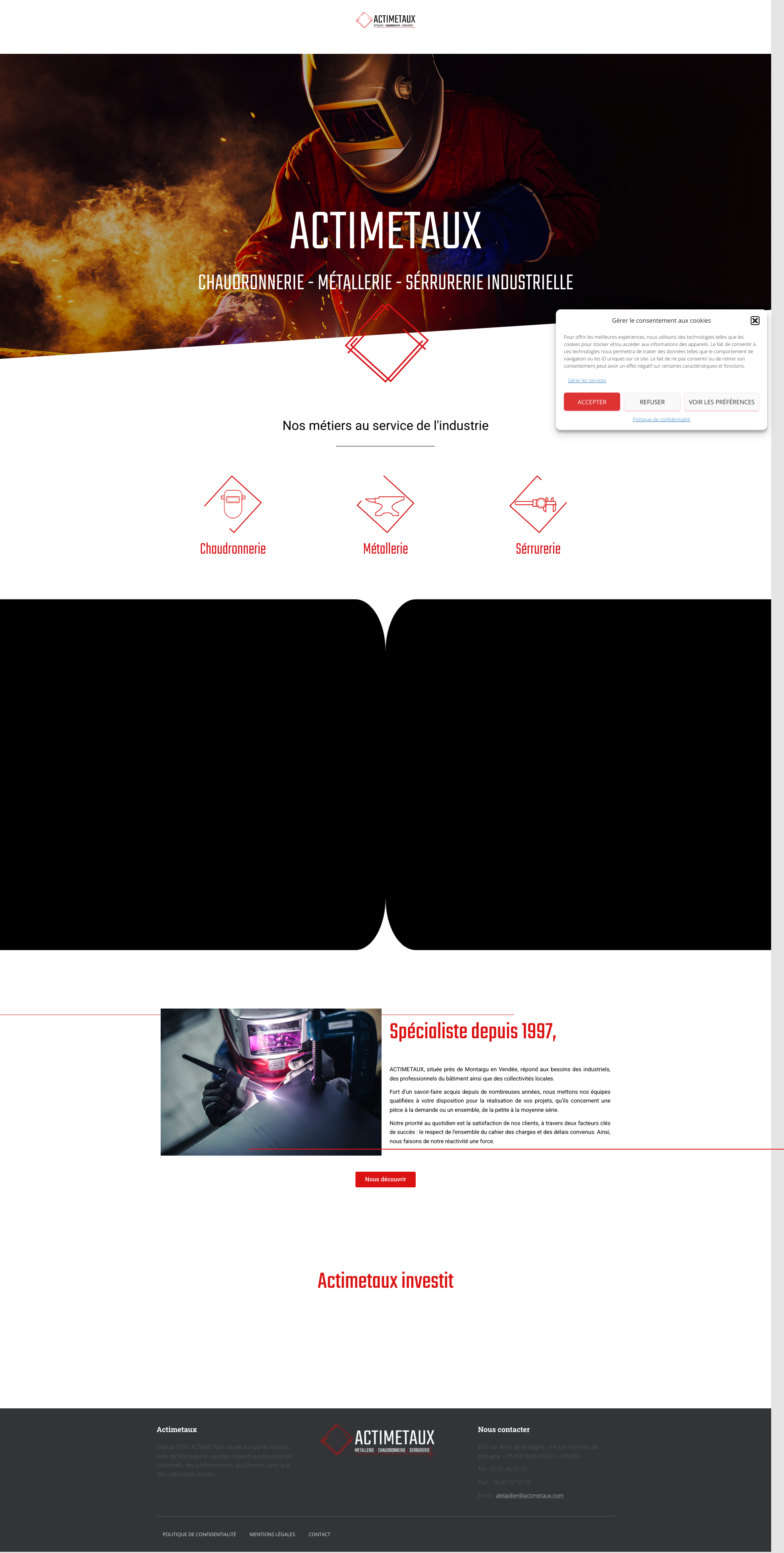 Aperçu du site