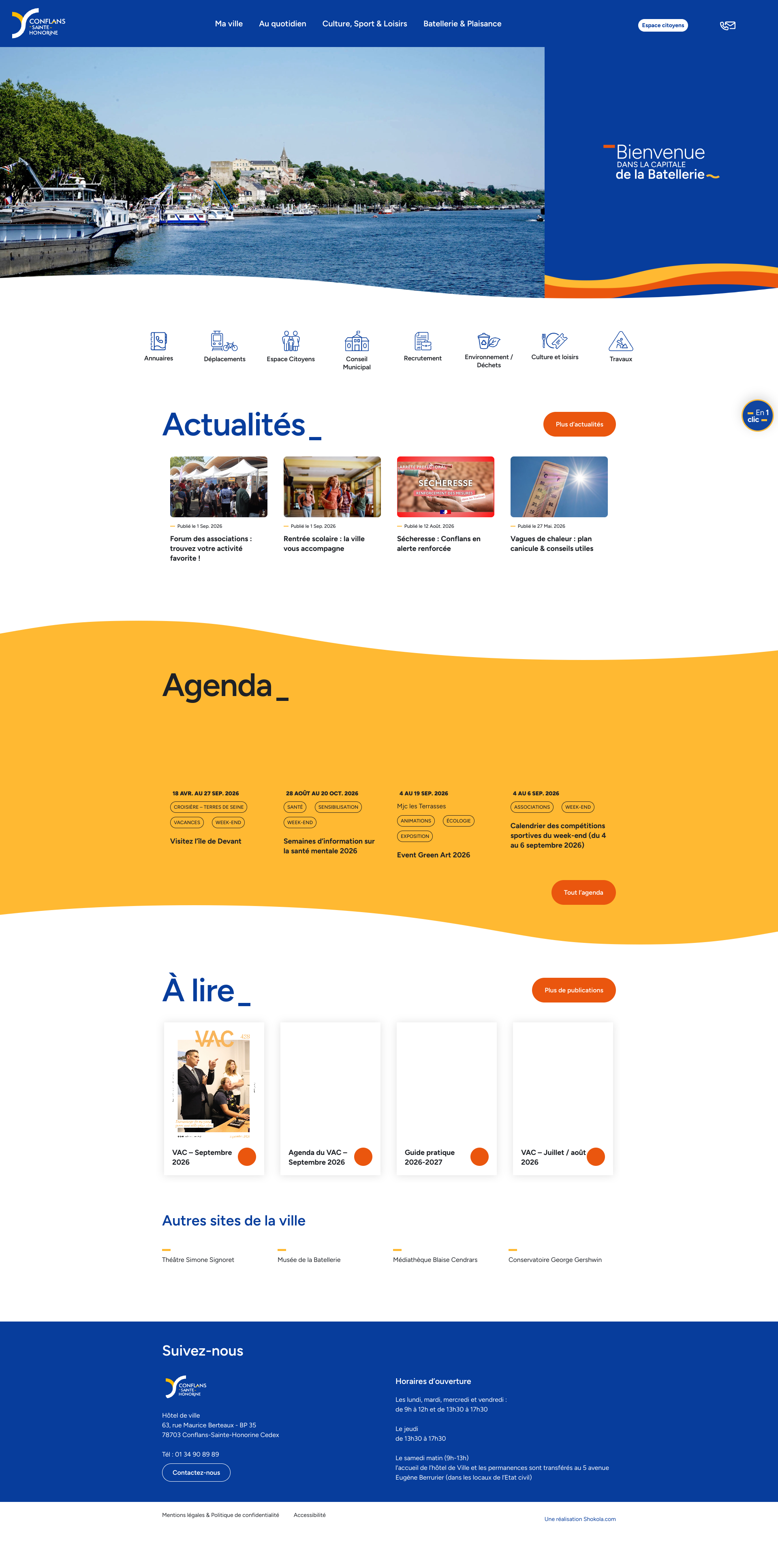 Aperçu du site