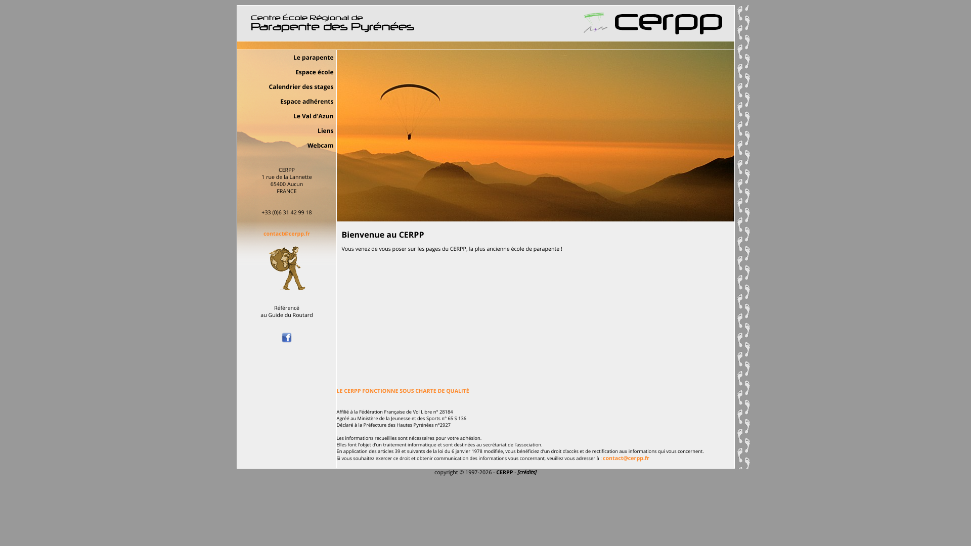 Aperçu du site
