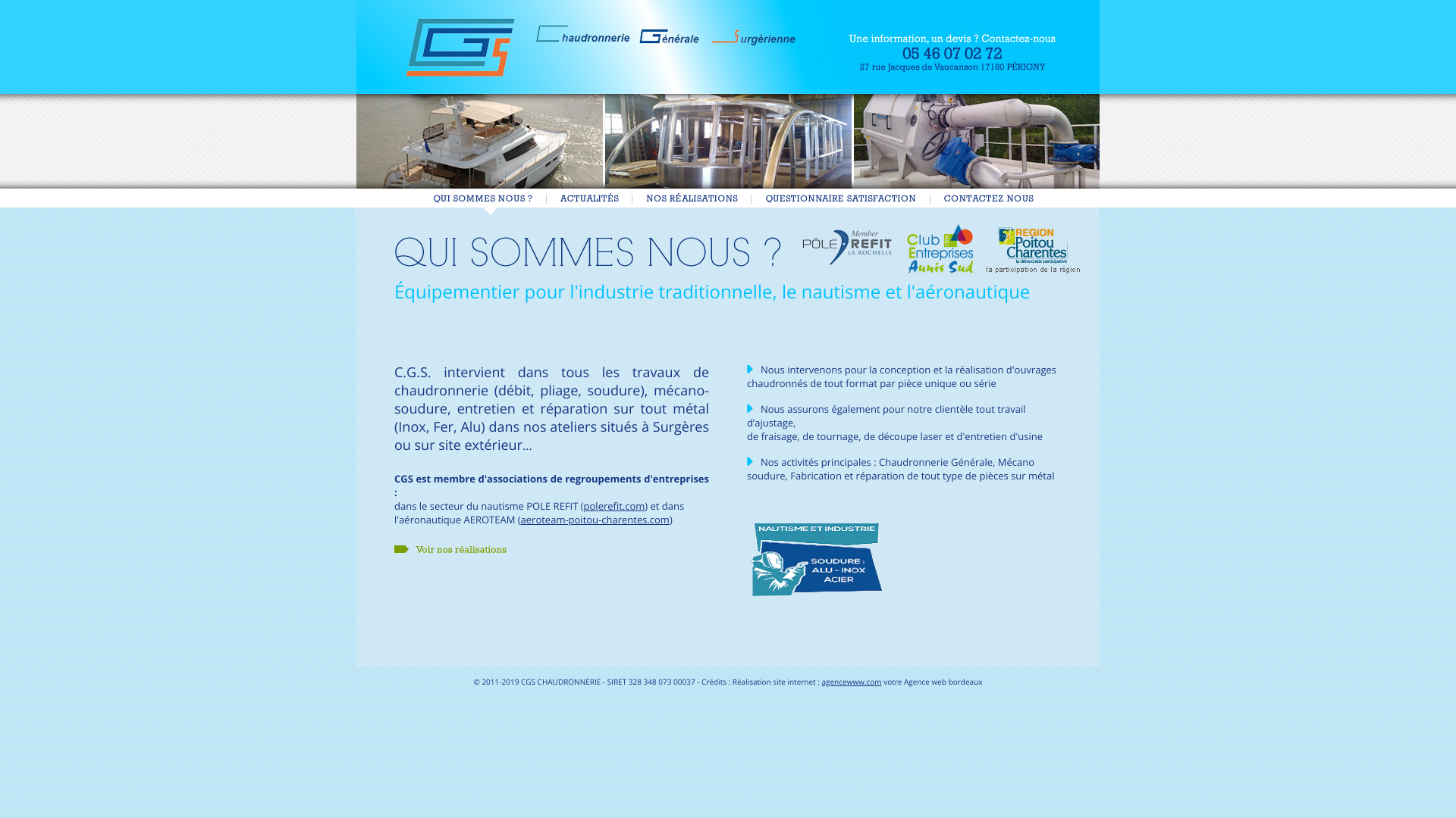 Aperçu du site