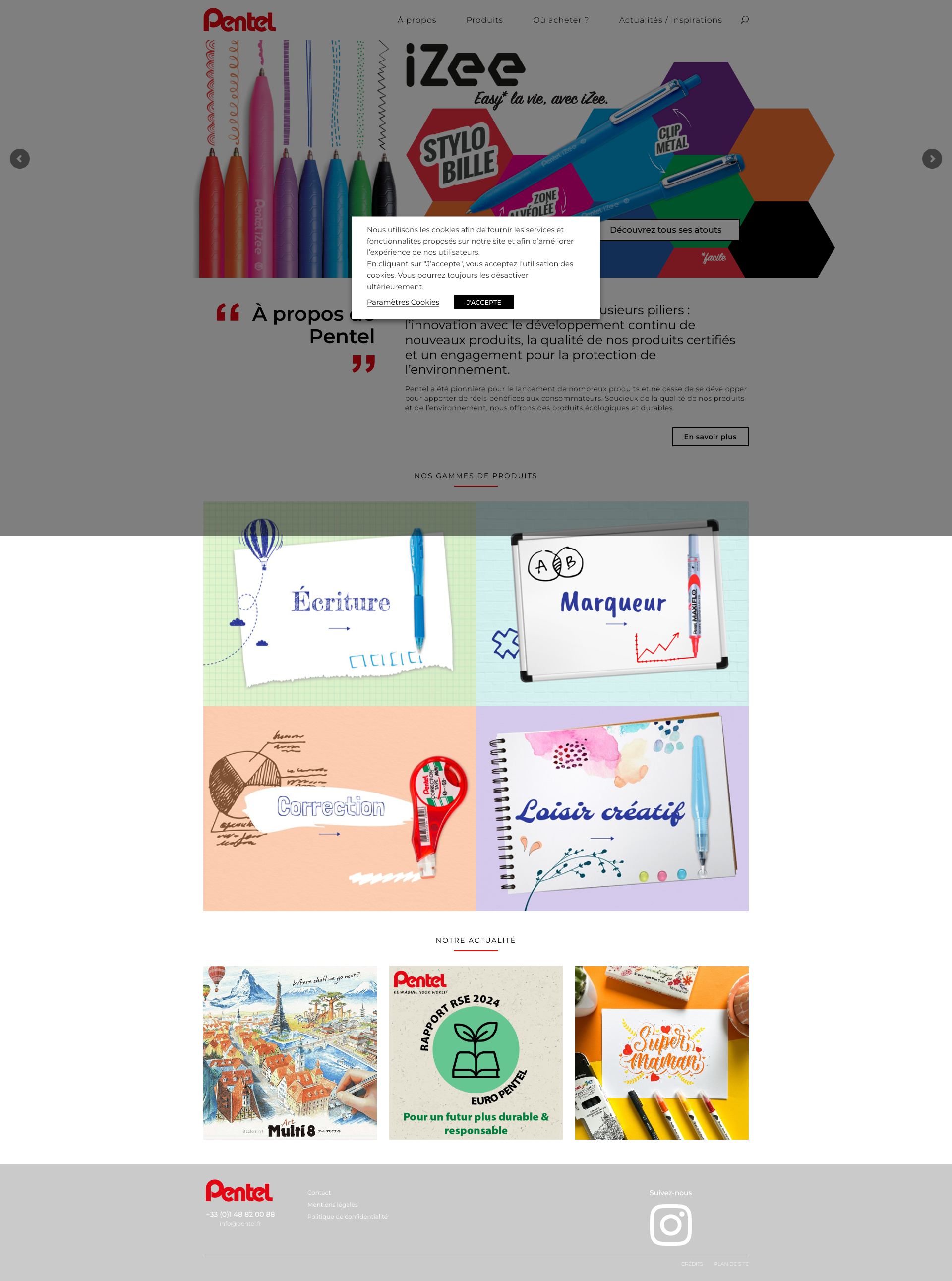 Aperçu du site