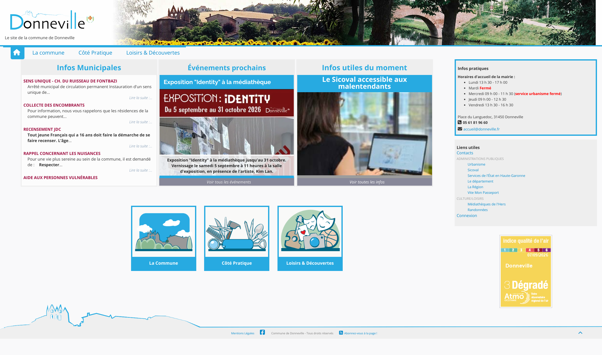 Aperçu du site