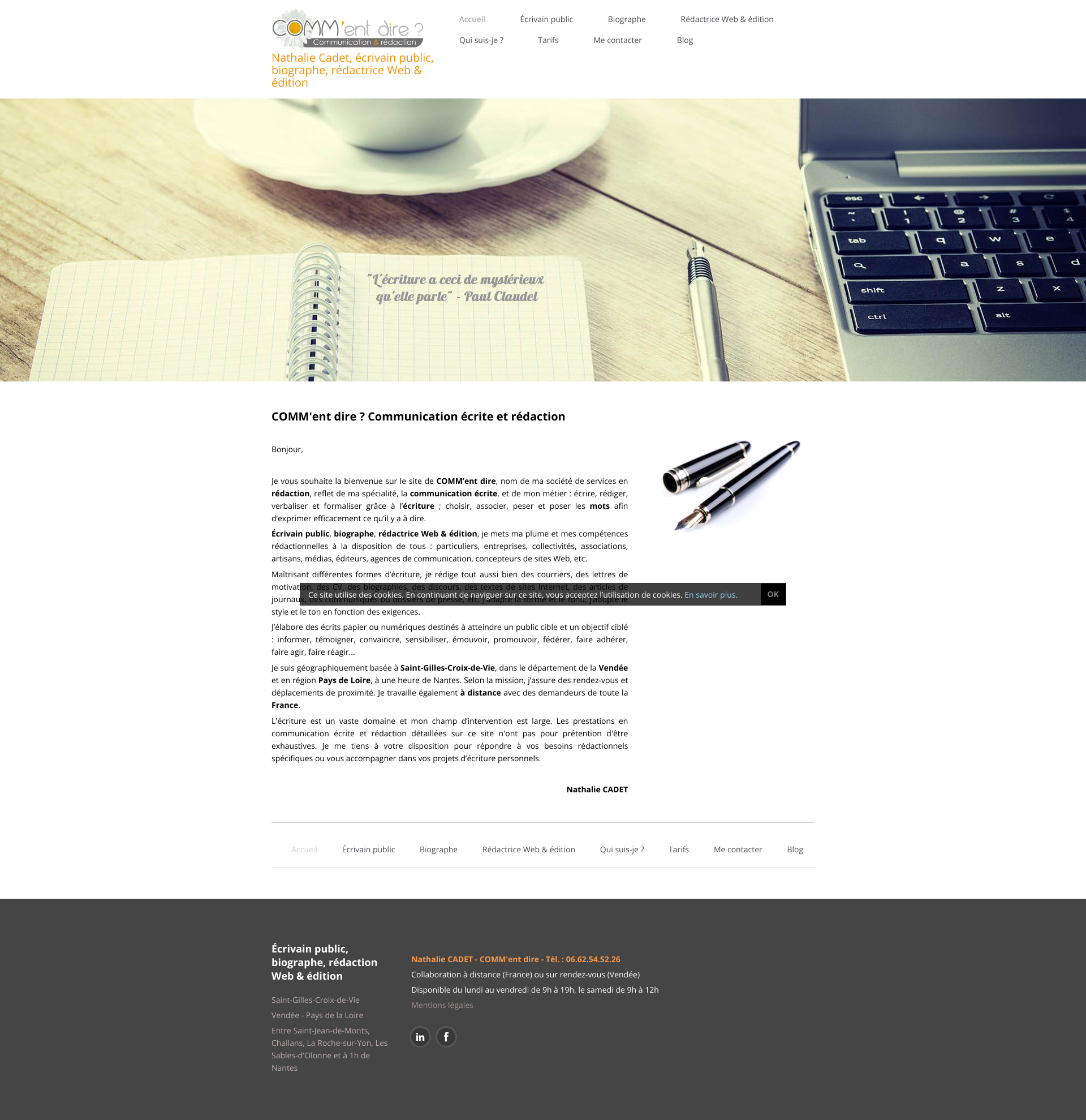 Aperçu du site