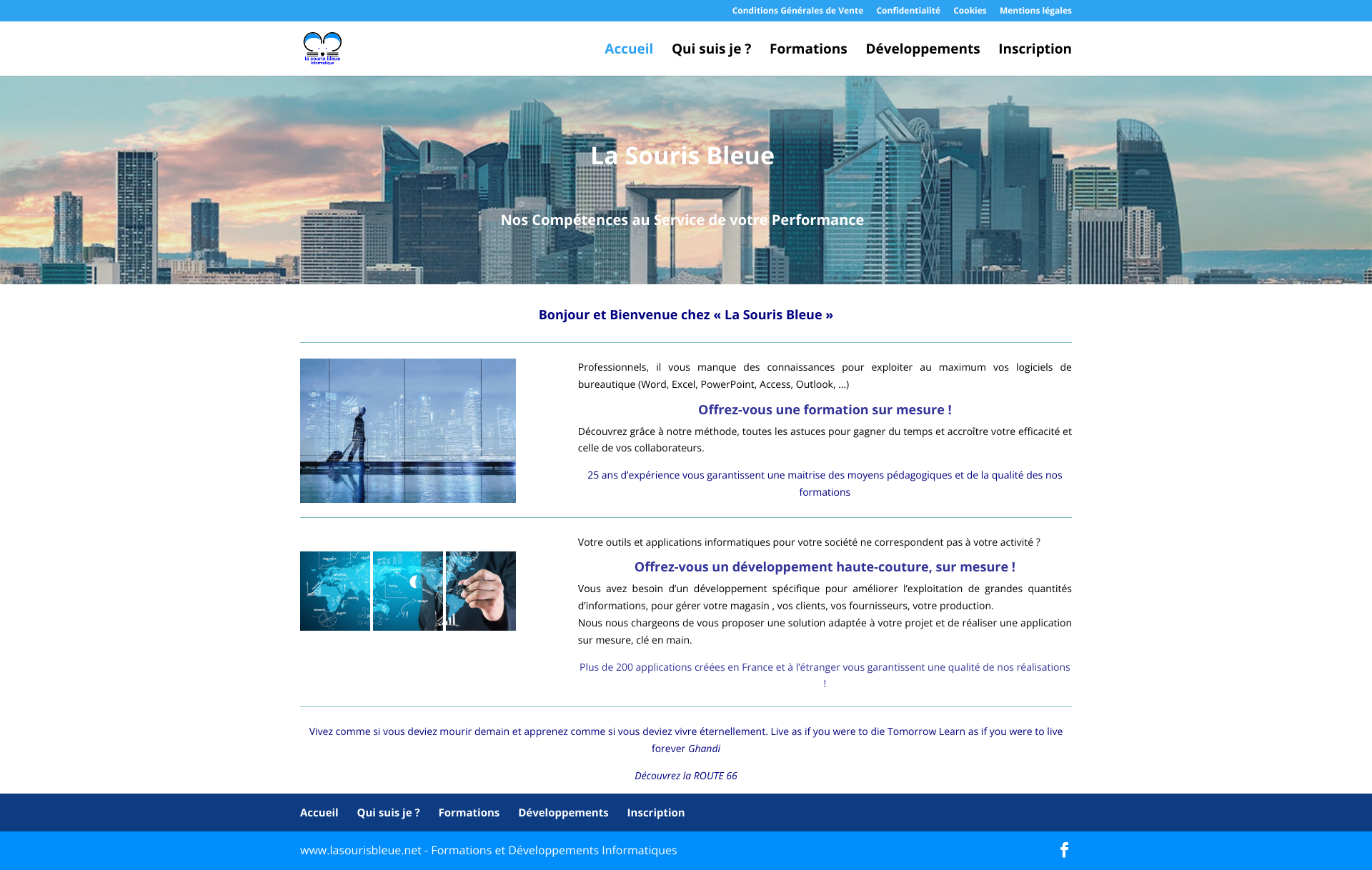 Aperçu du site