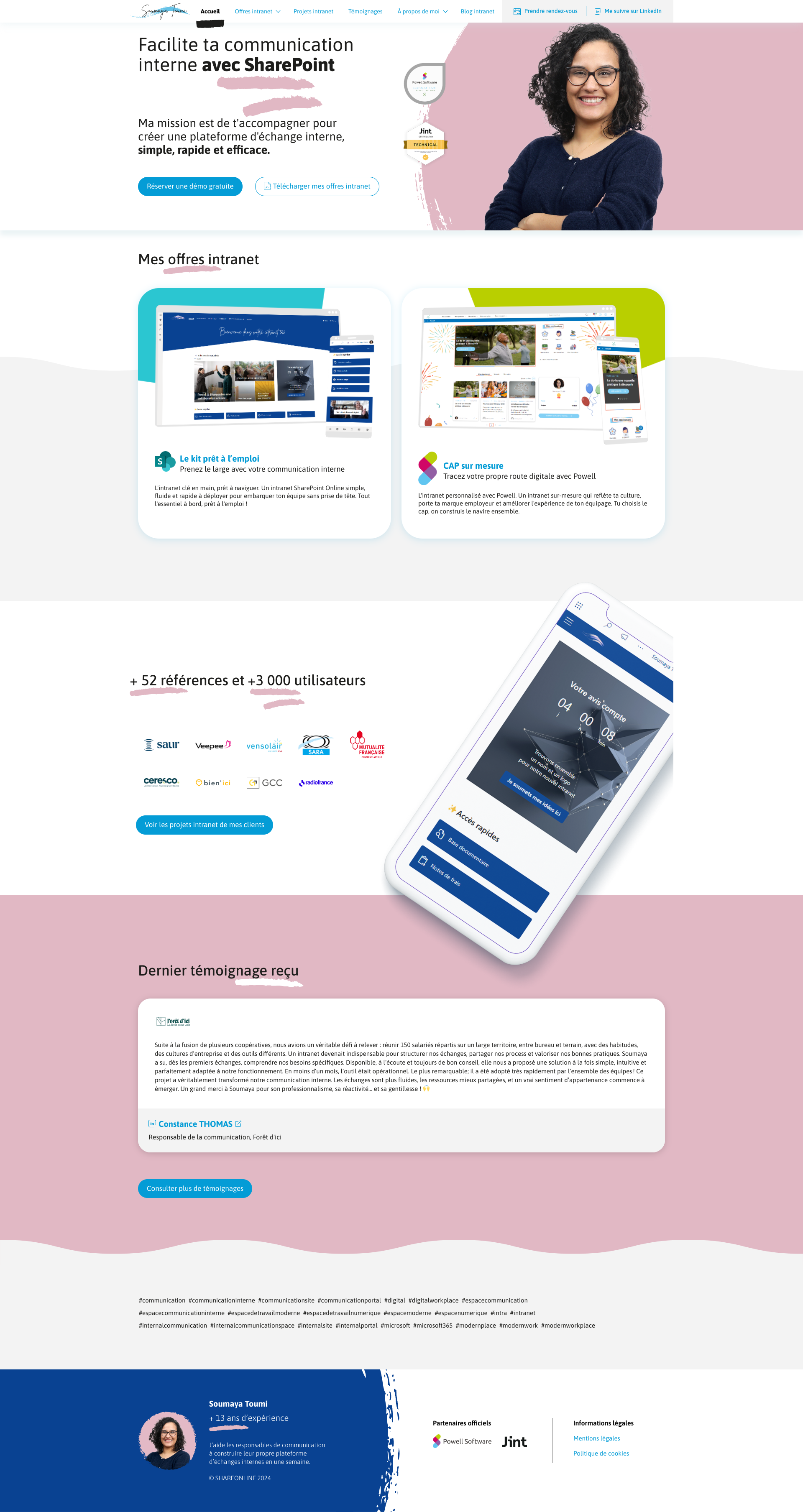 Aperçu du site