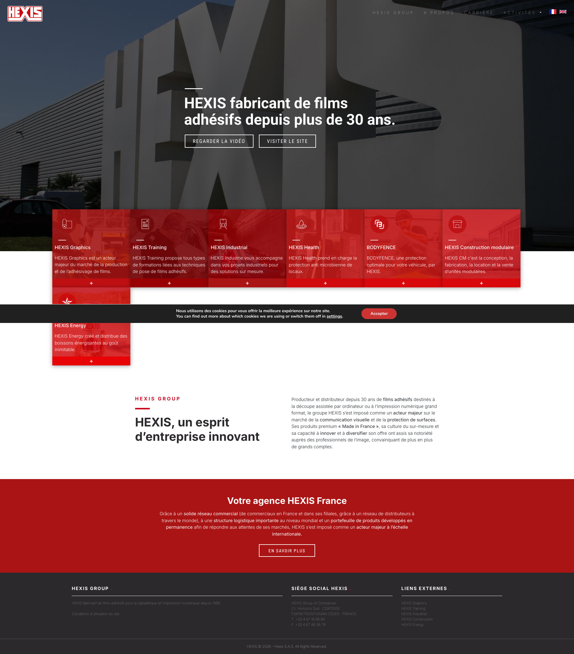 Aperçu du site