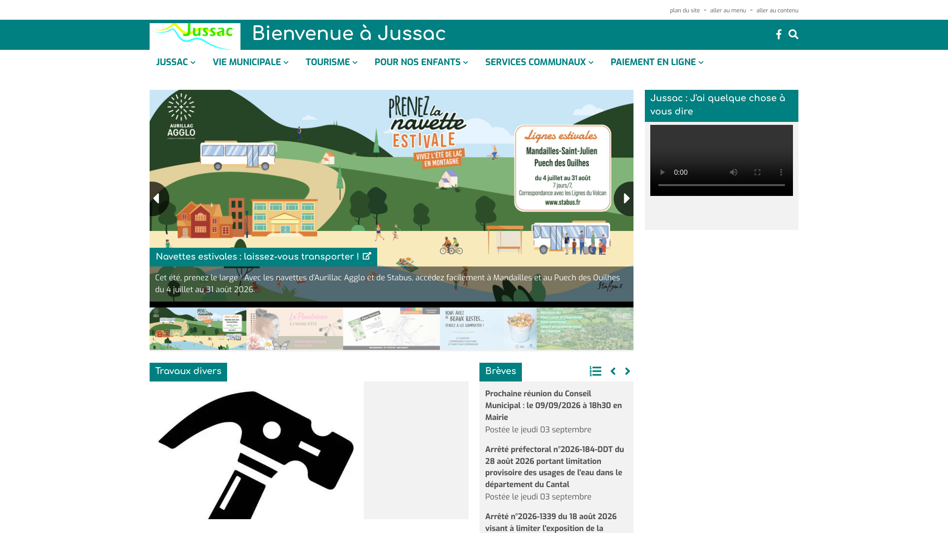 Aperçu du site