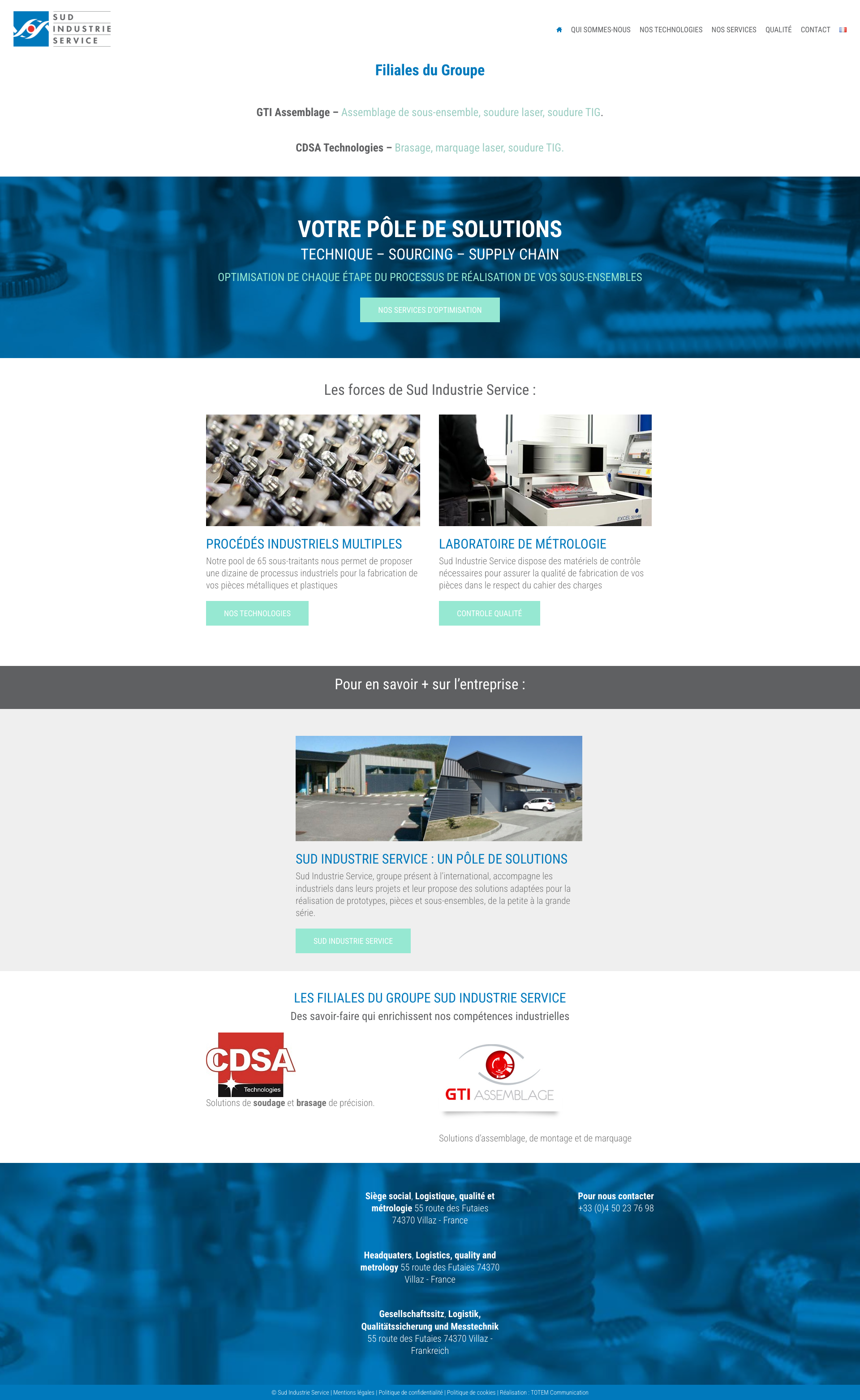Aperçu du site