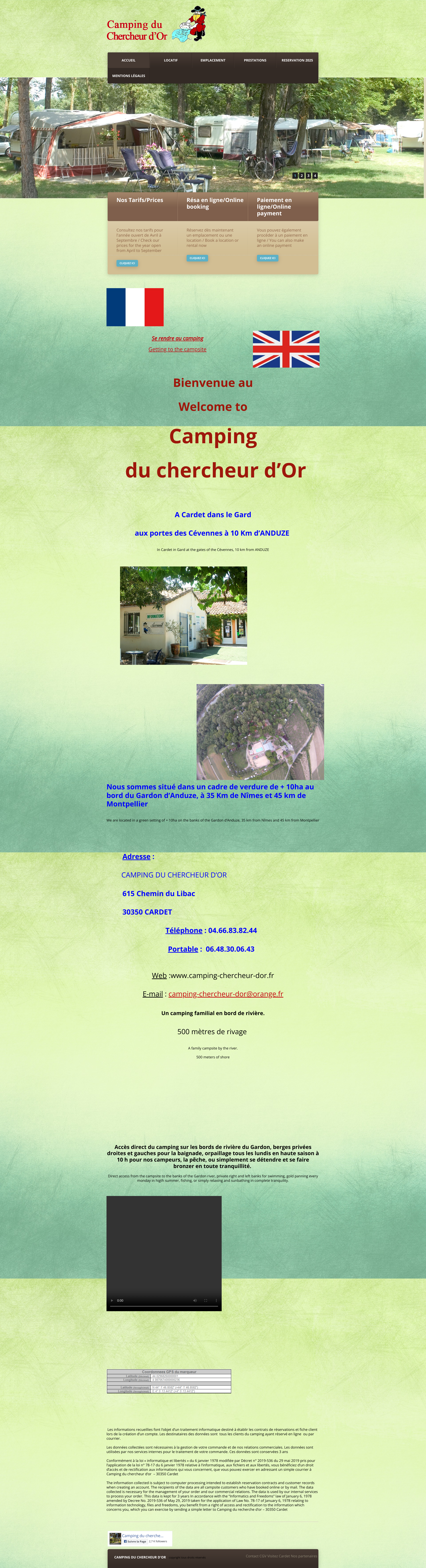 Aperçu du site
