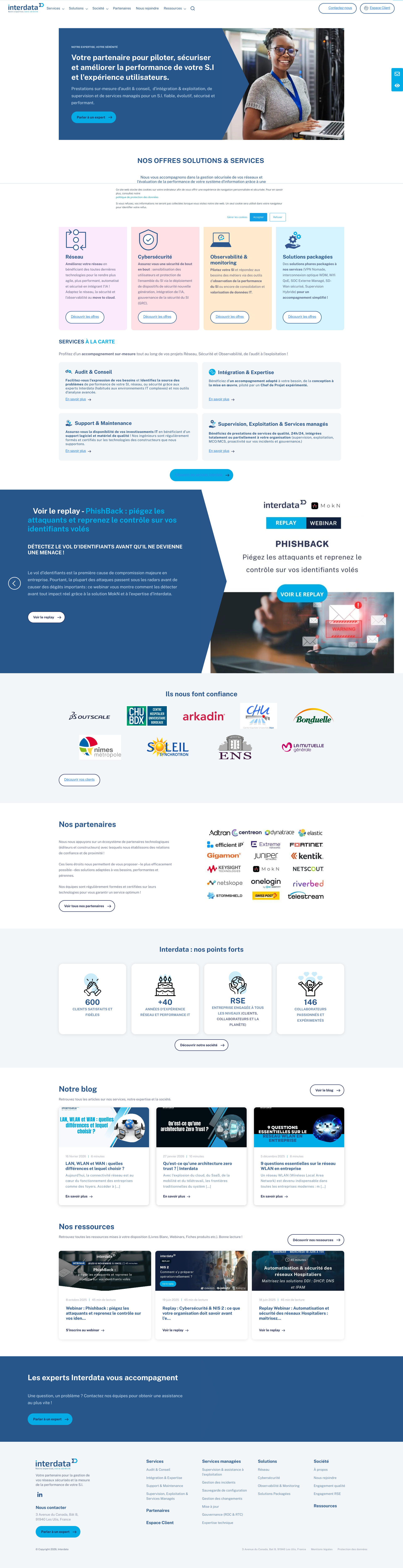 Aperçu du site