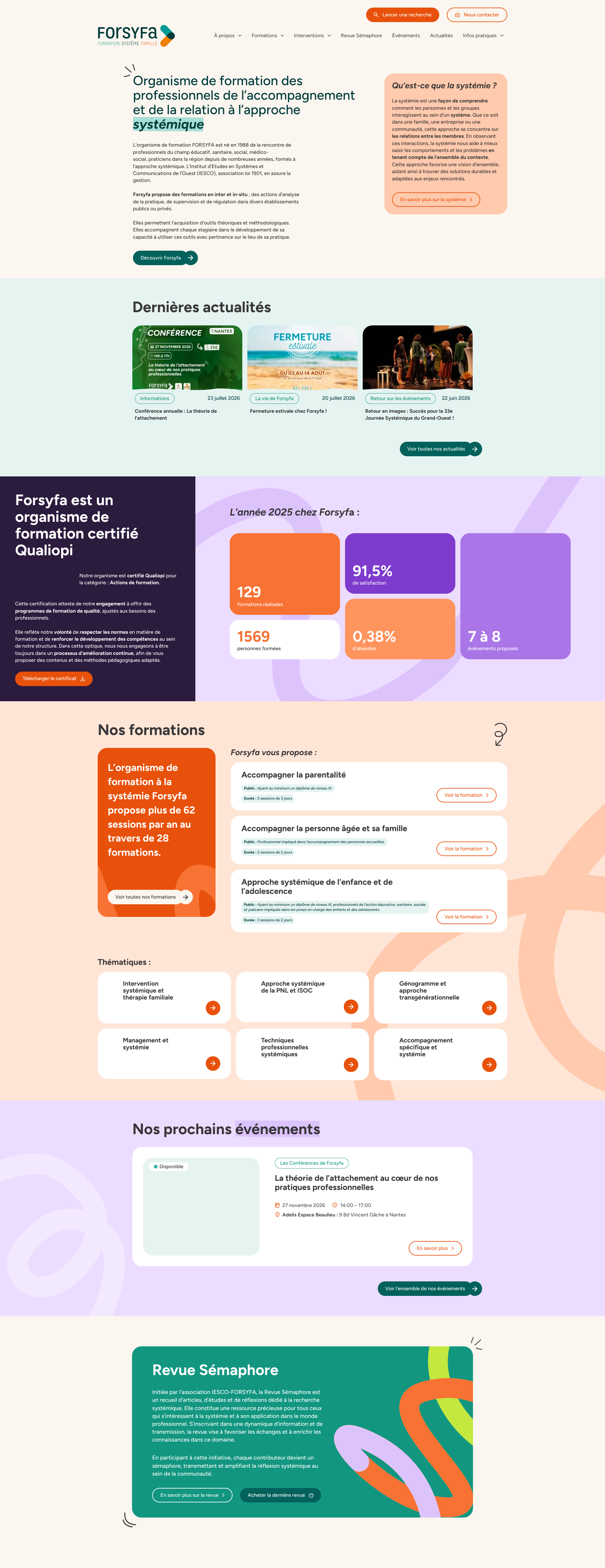 Aperçu du site