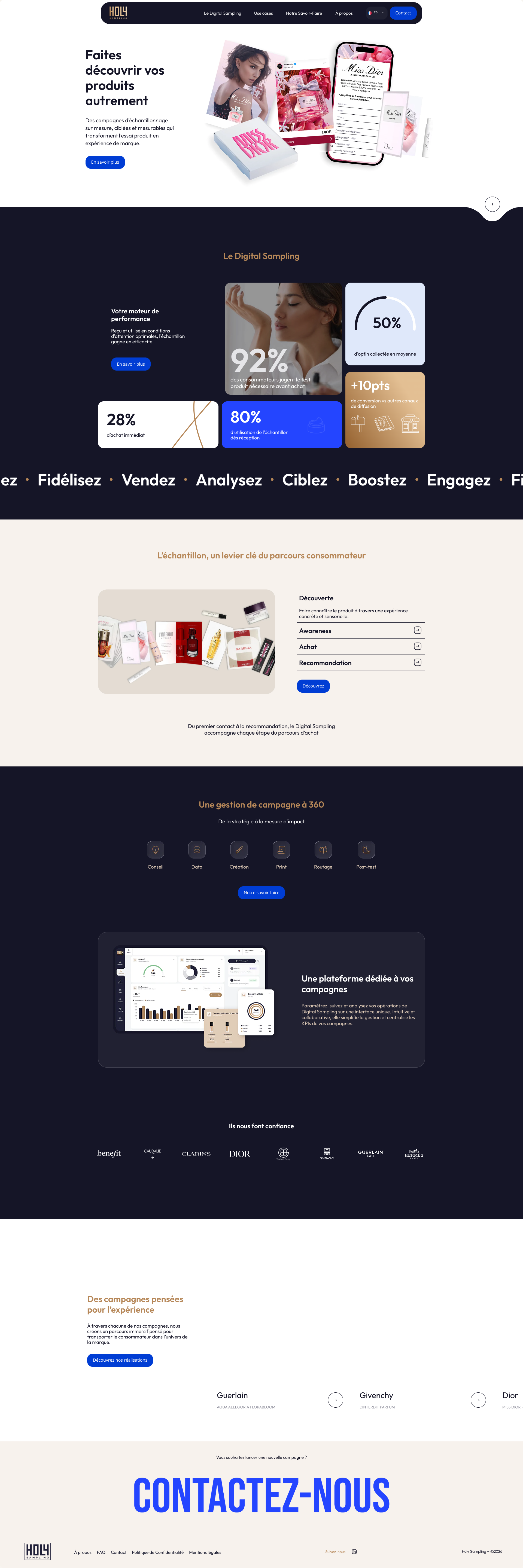 Aperçu du site