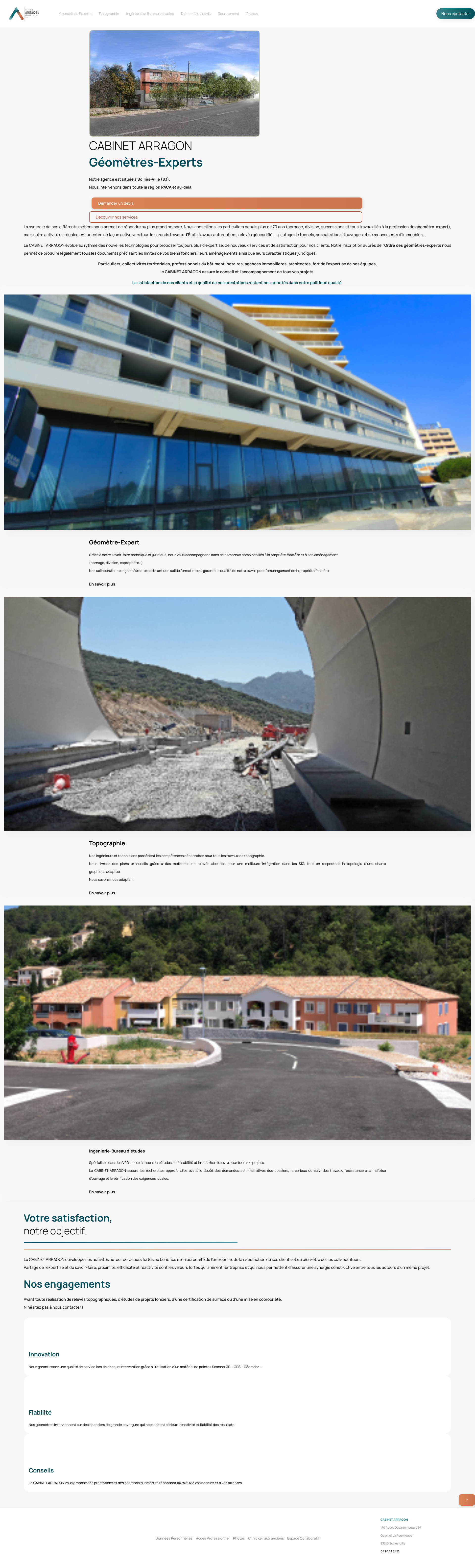 Aperçu du site