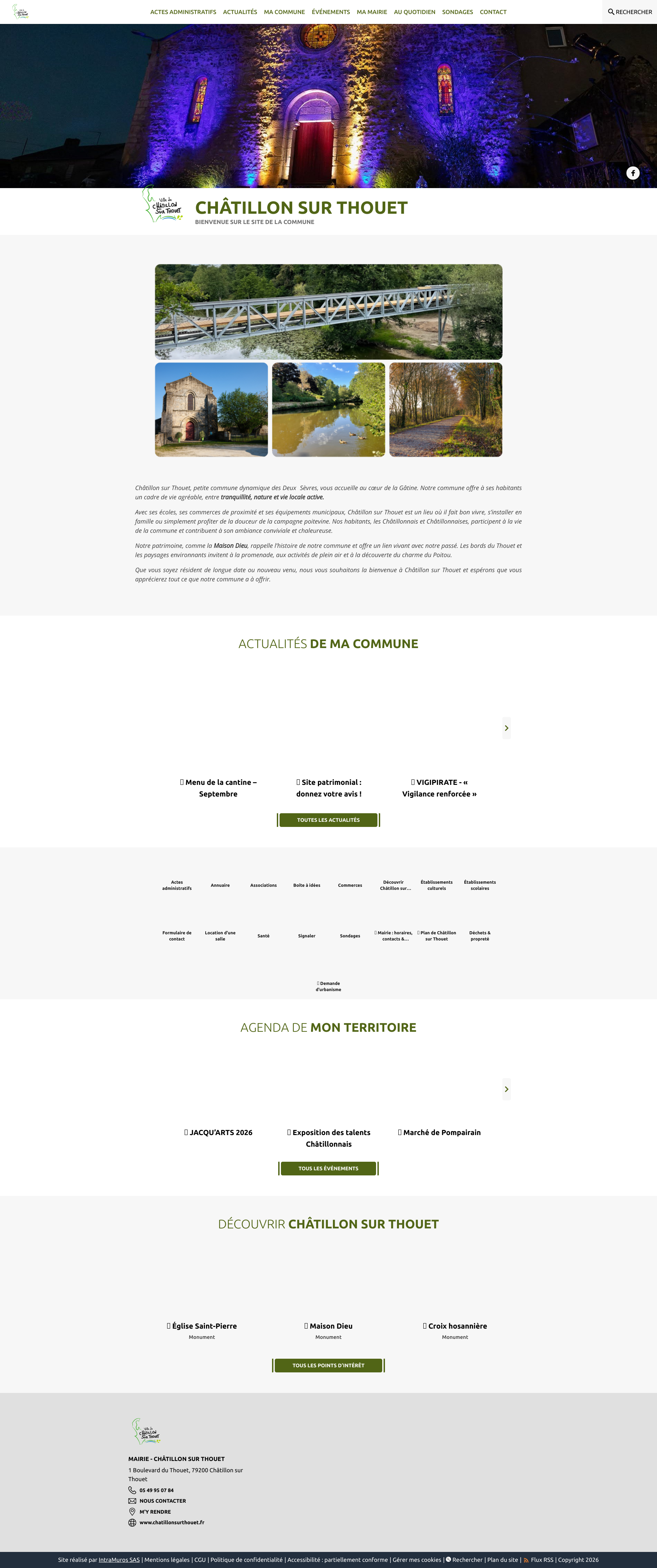 Aperçu du site