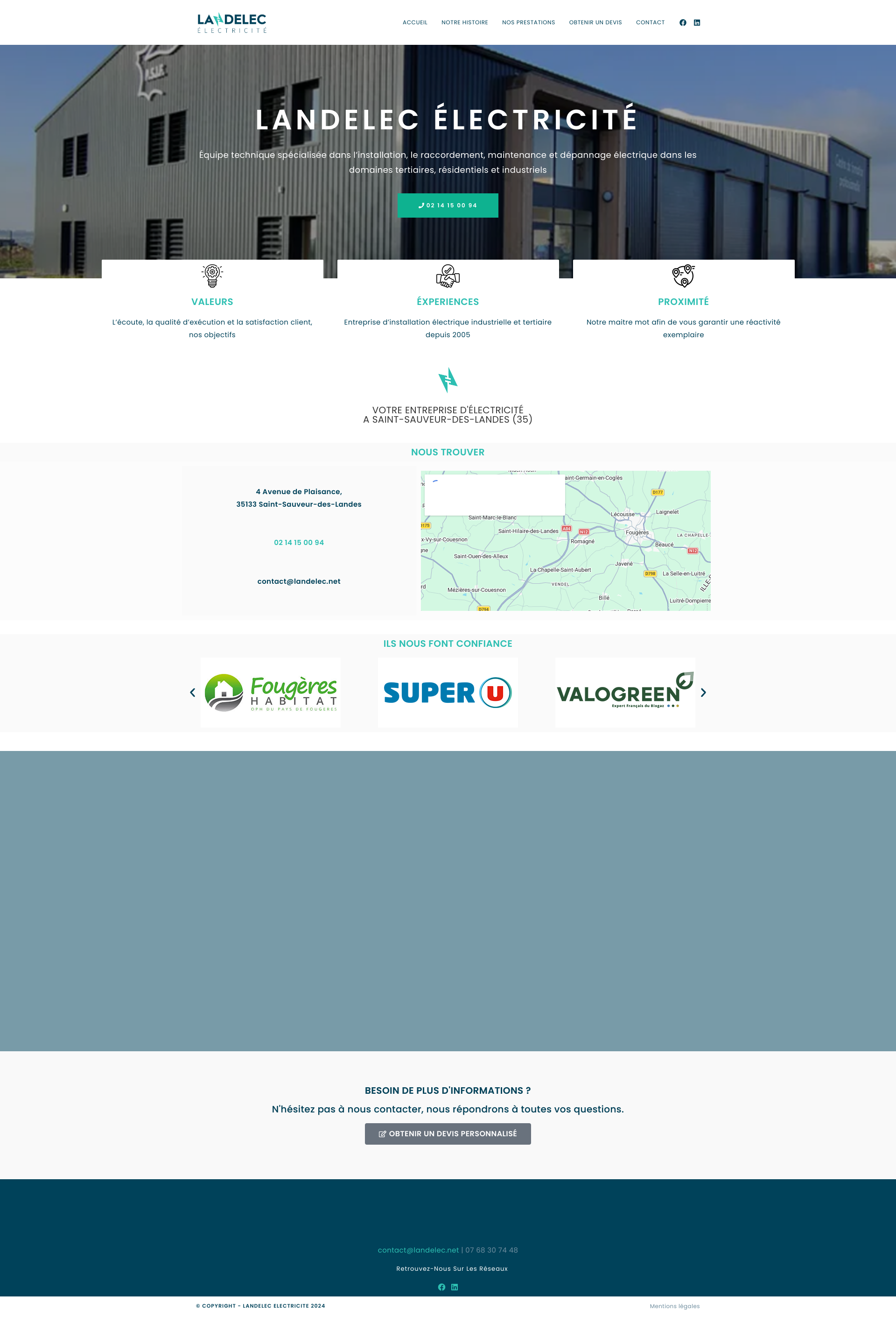 Aperçu du site