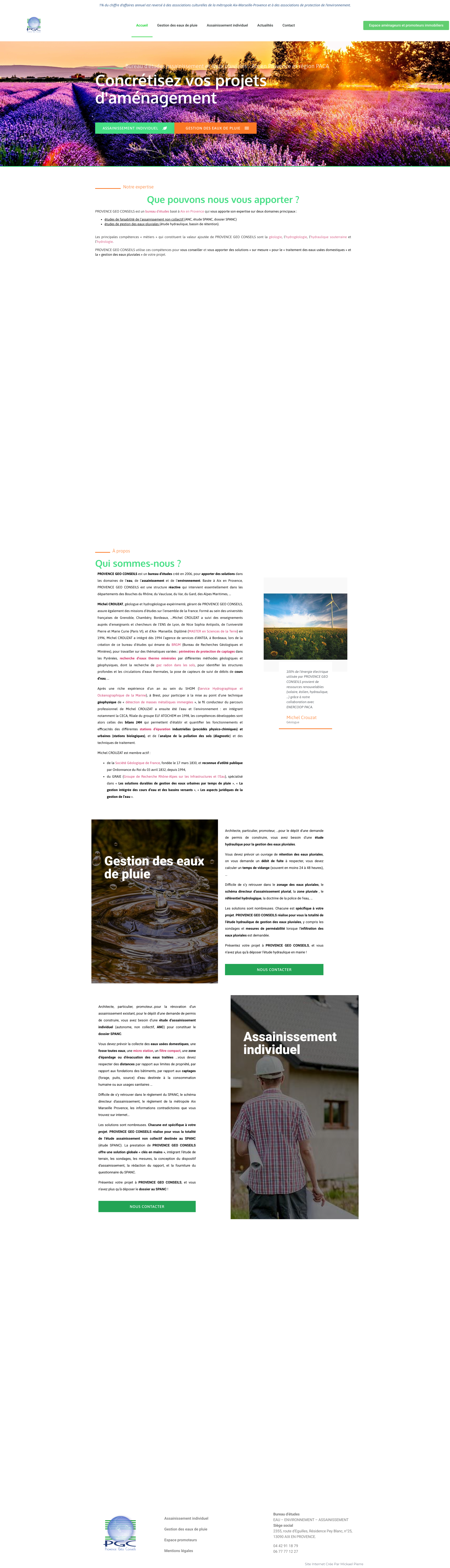 Aperçu du site