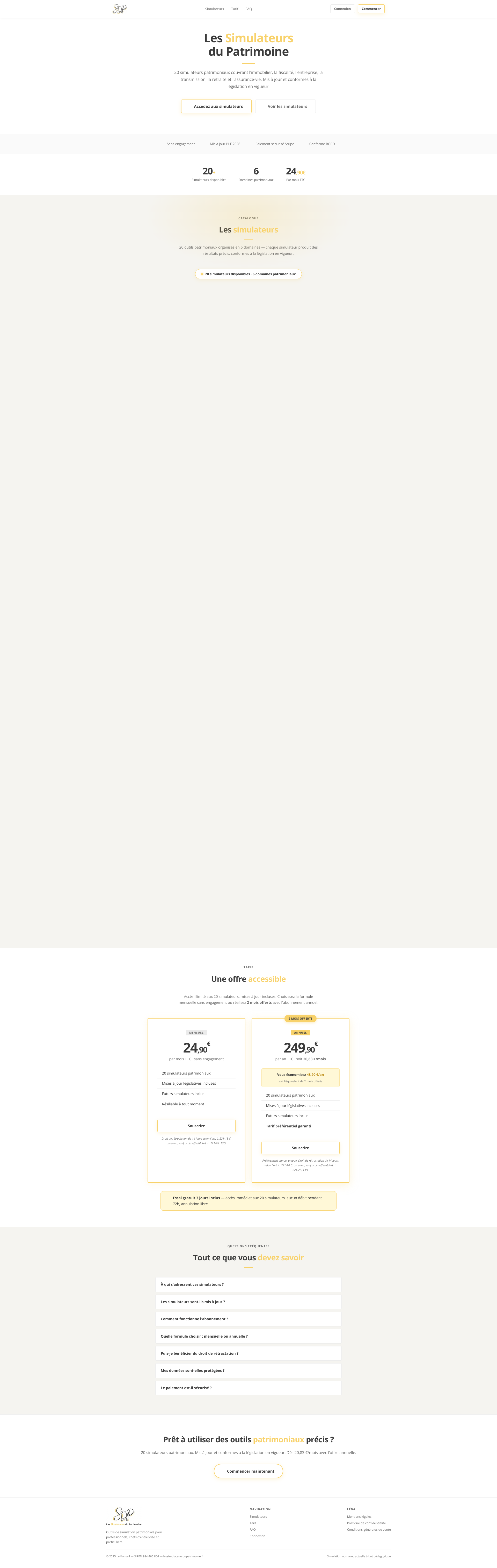 Aperçu du site
