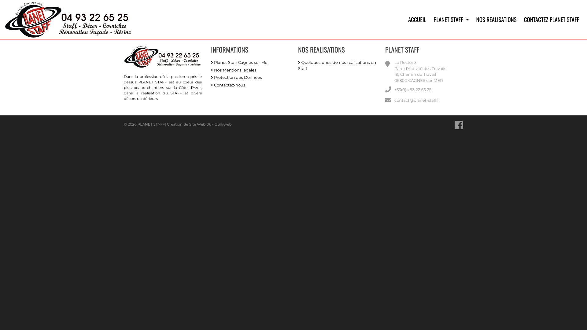 Aperçu du site