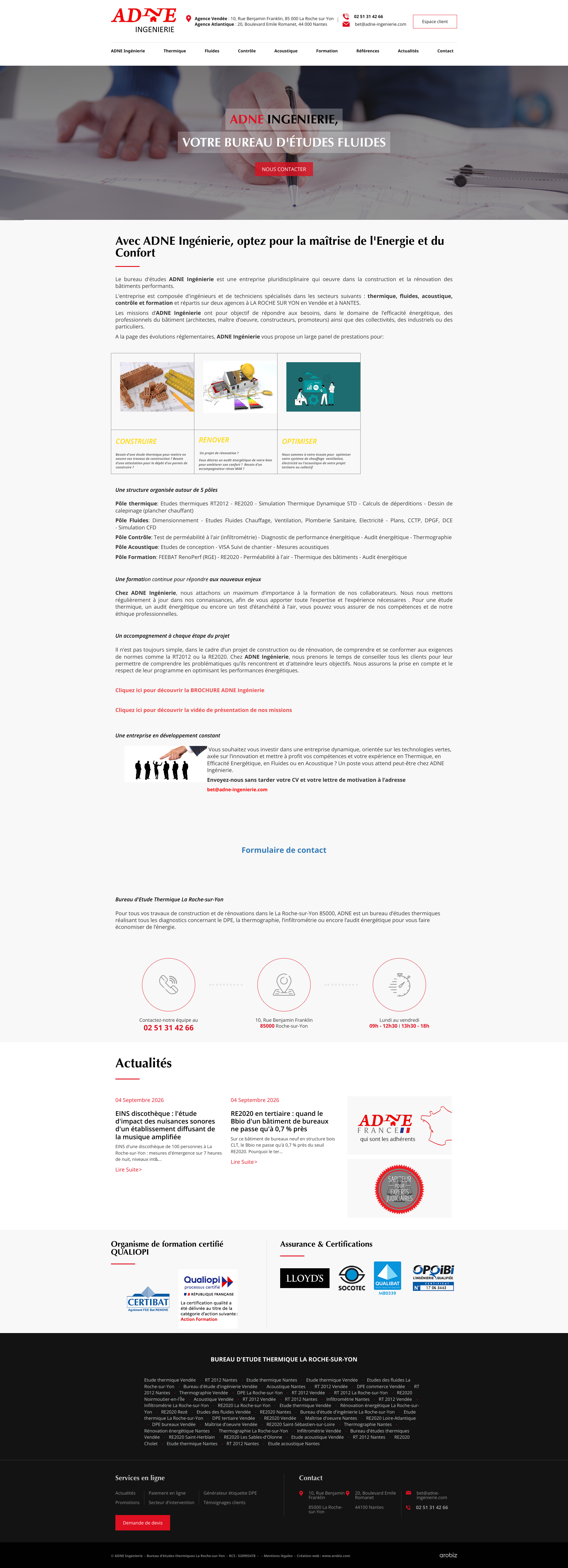 Aperçu du site