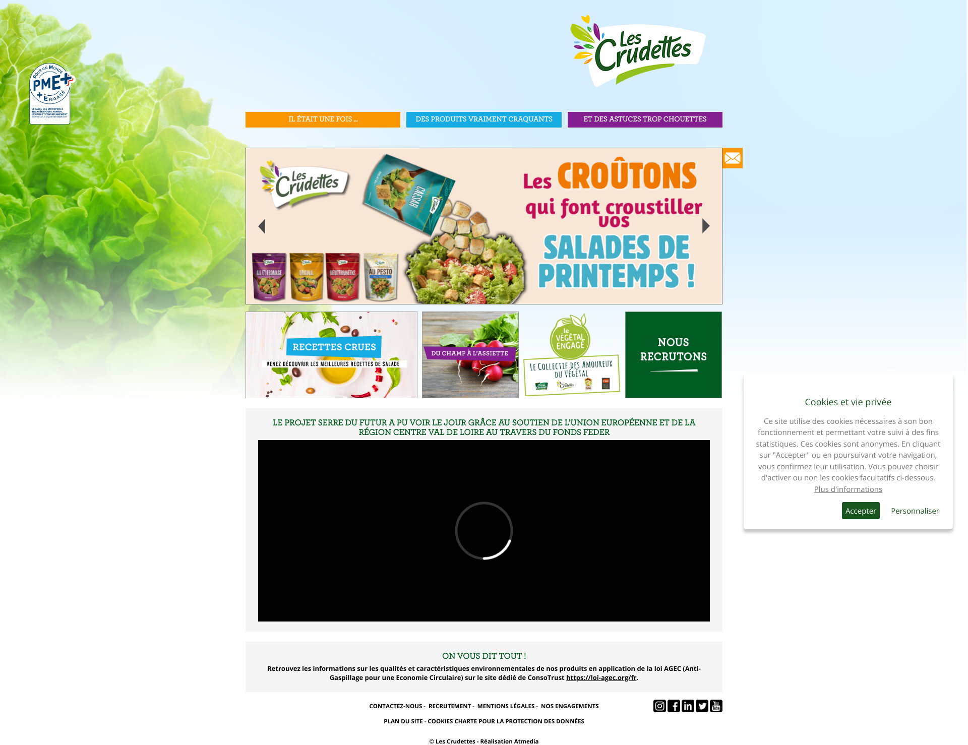 Aperçu du site
