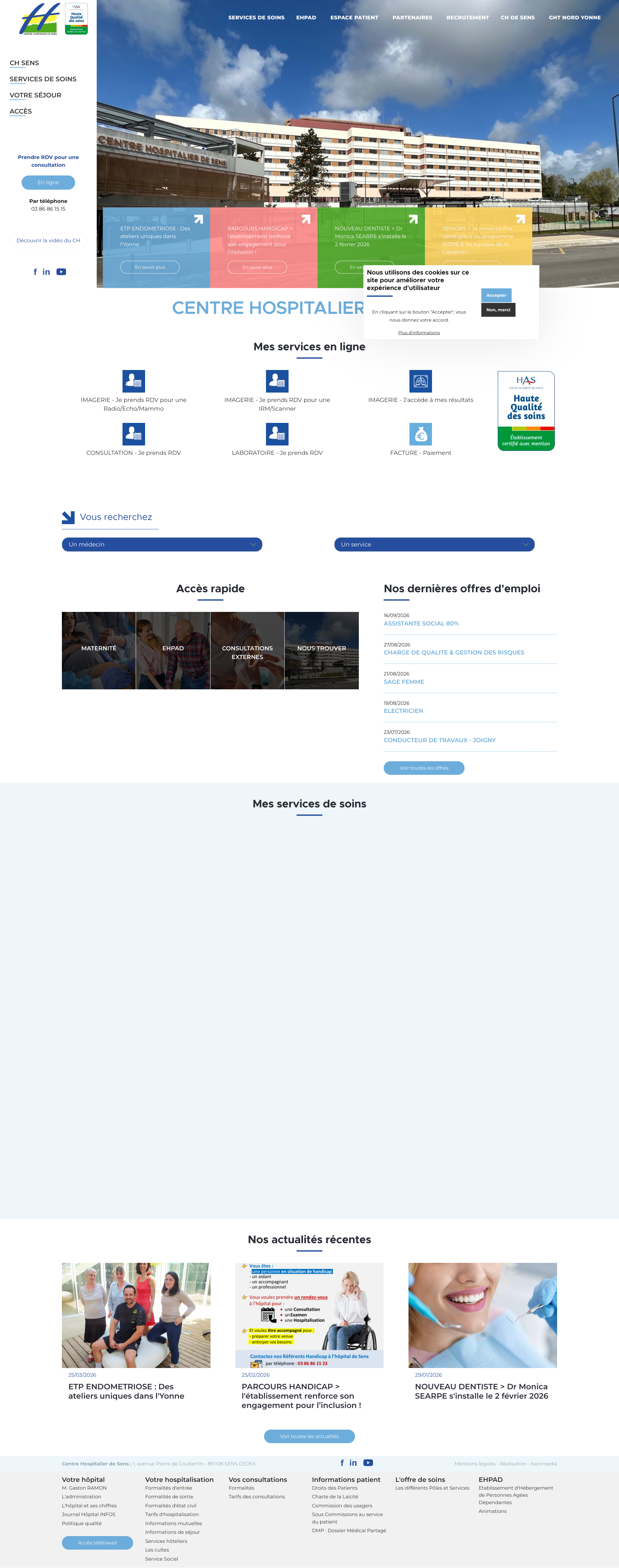 Aperçu du site