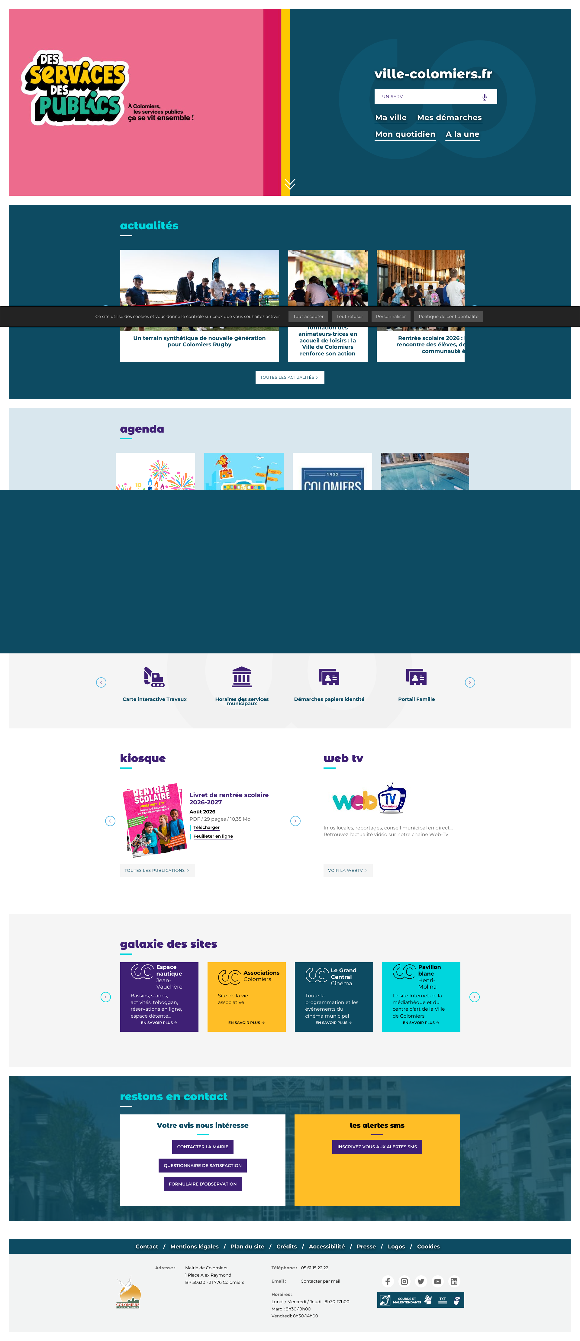 Aperçu du site
