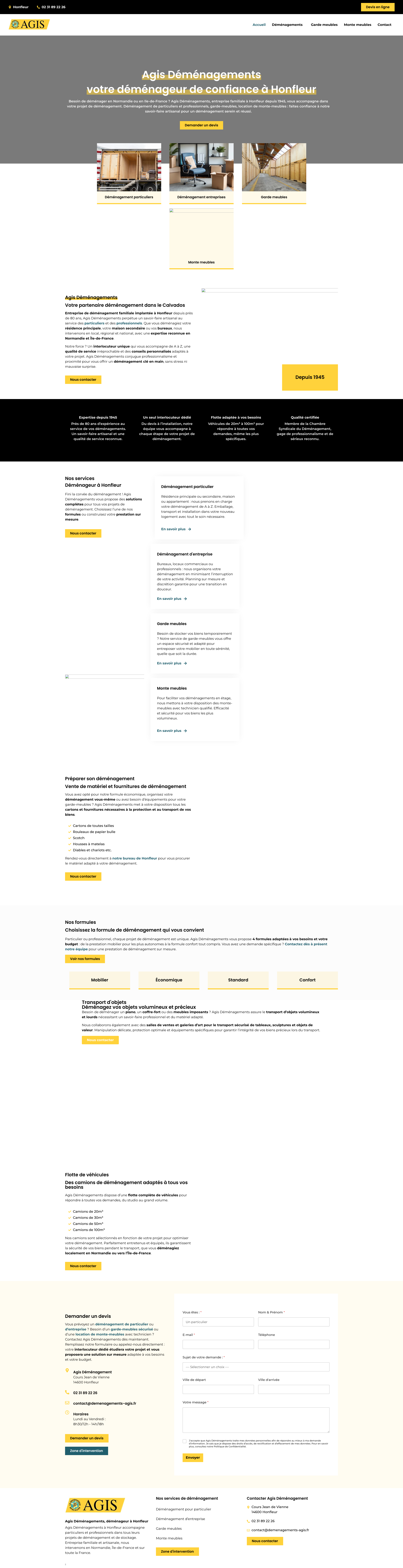 Aperçu du site