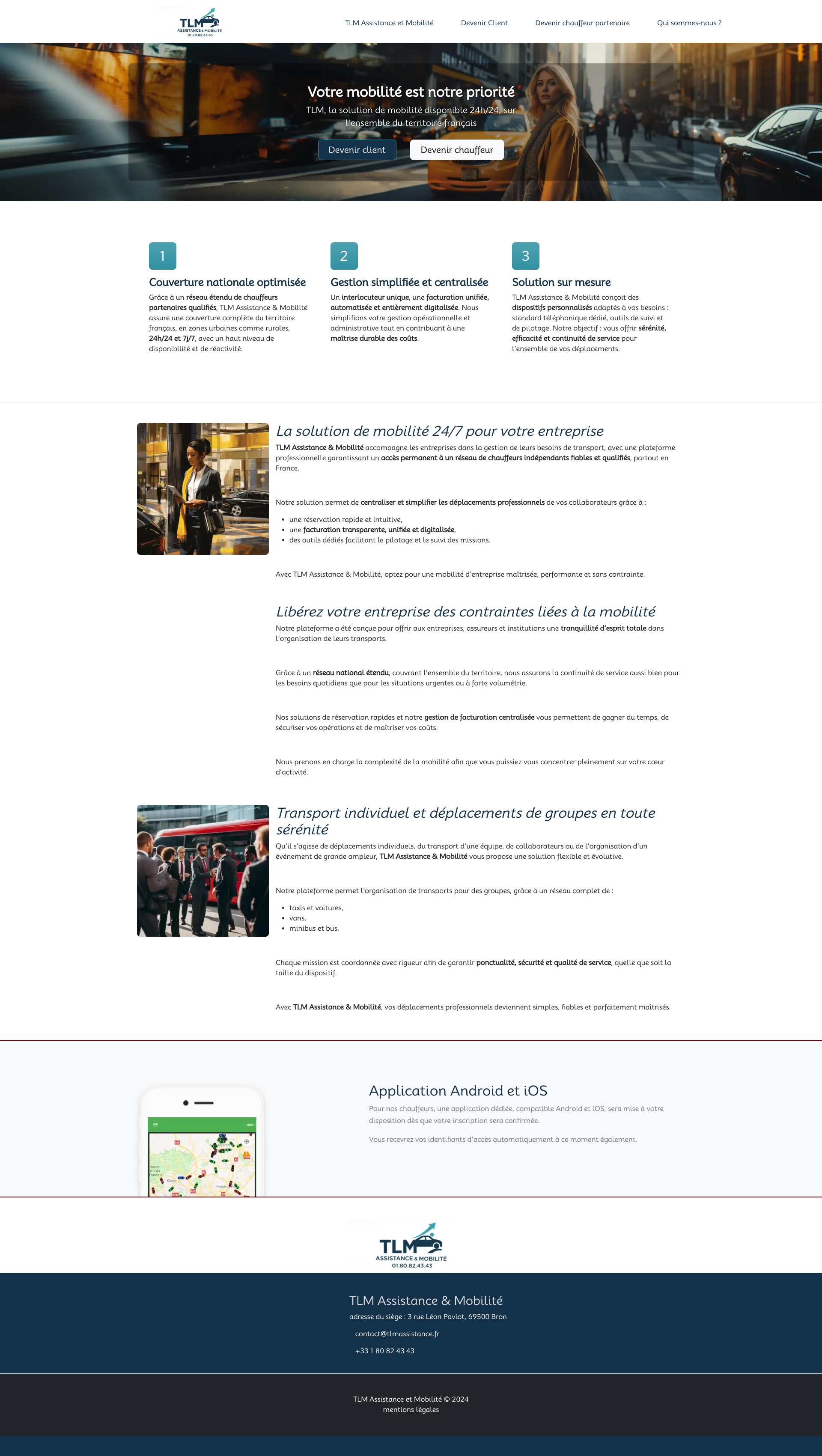 Aperçu du site