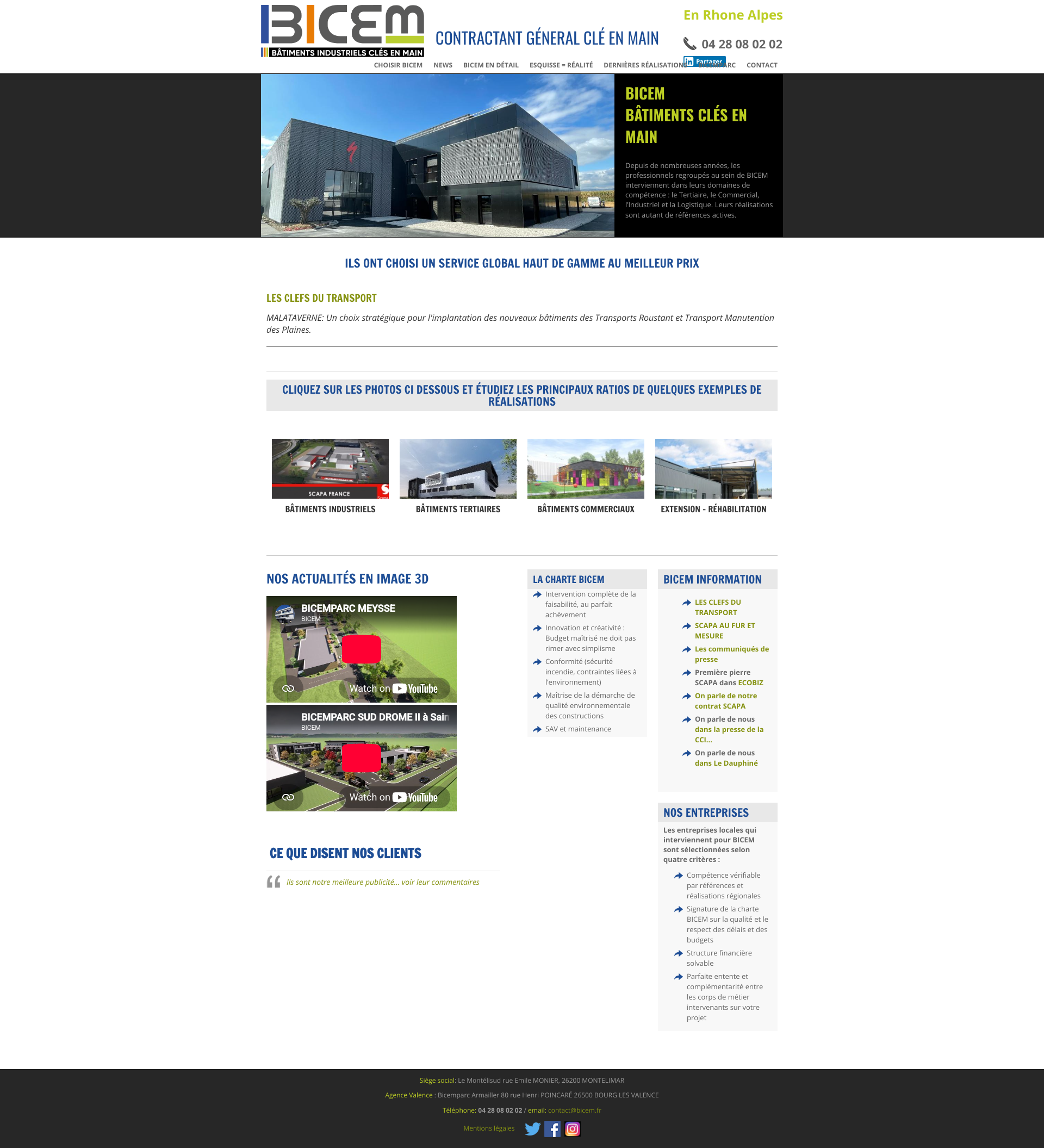 Aperçu du site