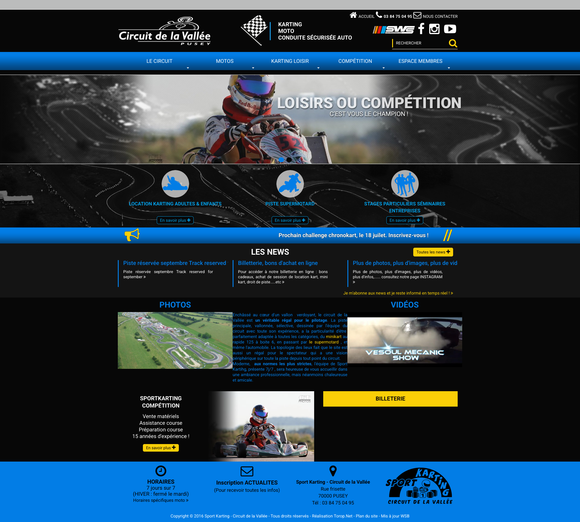 Aperçu du site
