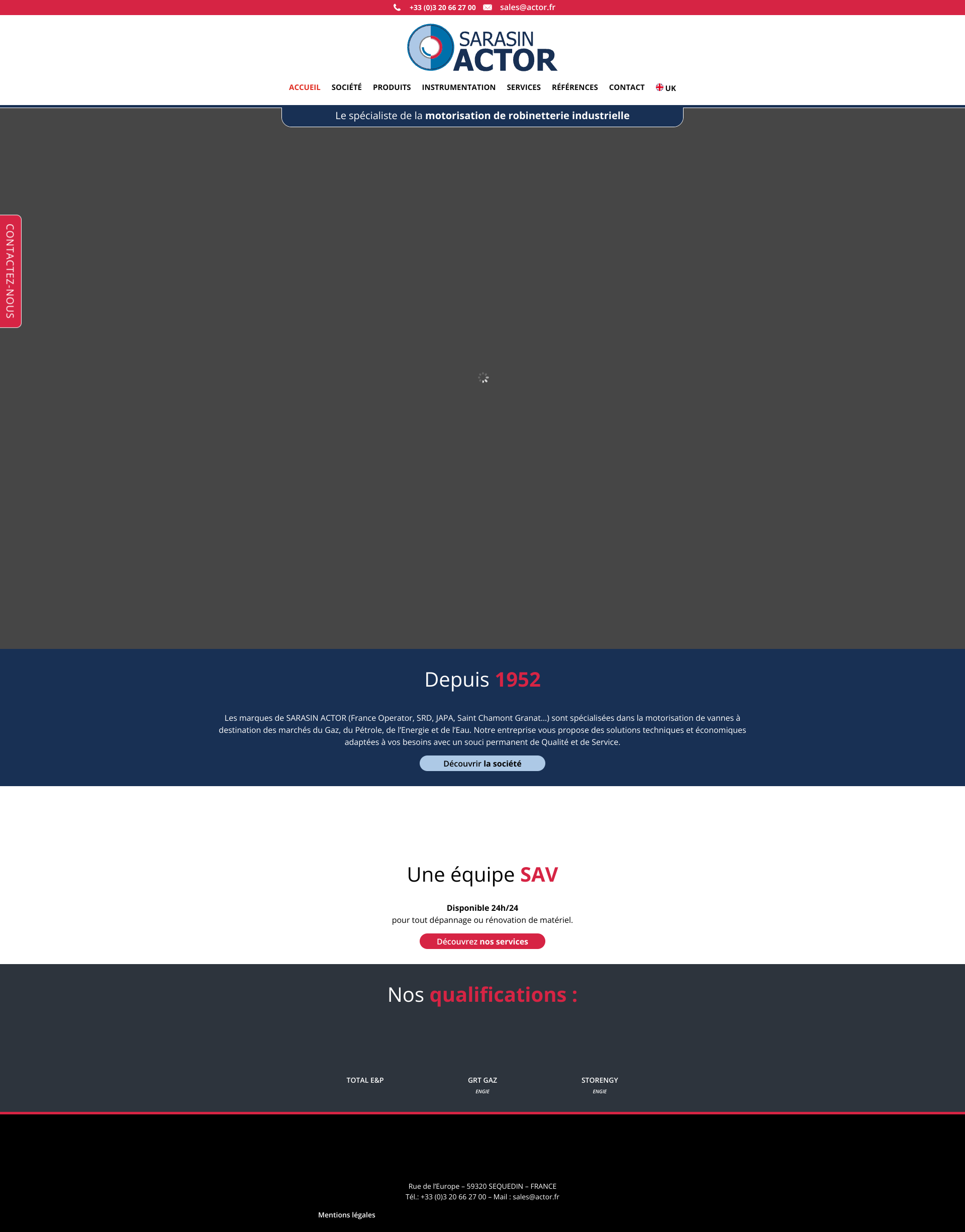 Aperçu du site