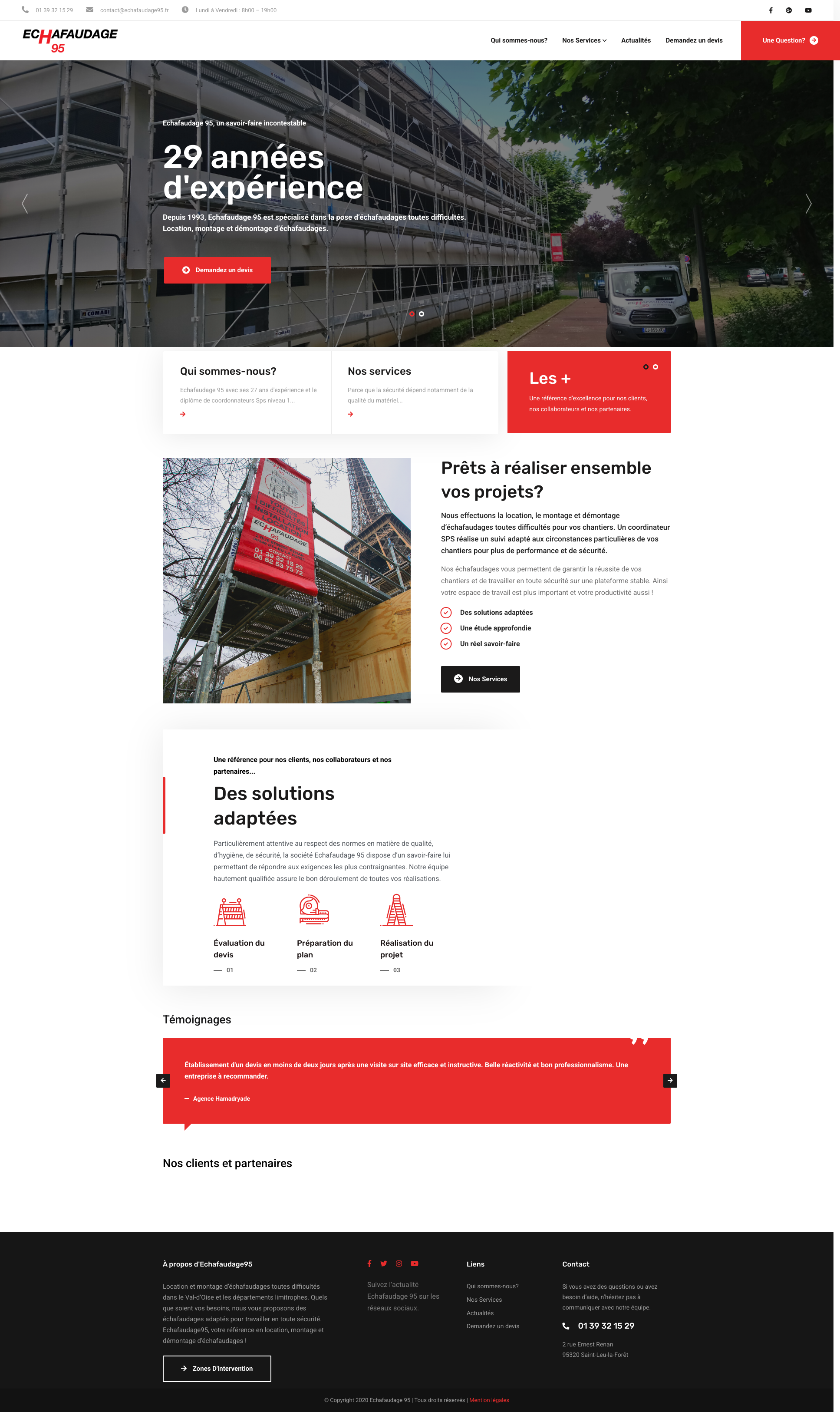 Aperçu du site