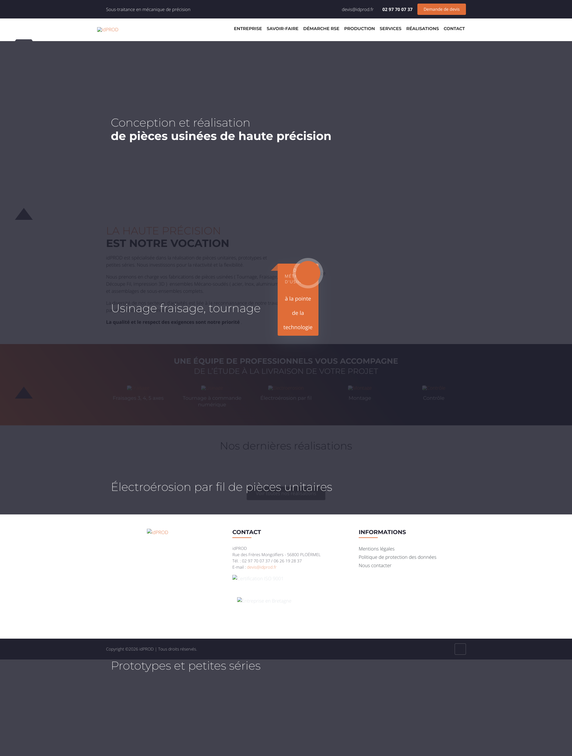 Aperçu du site