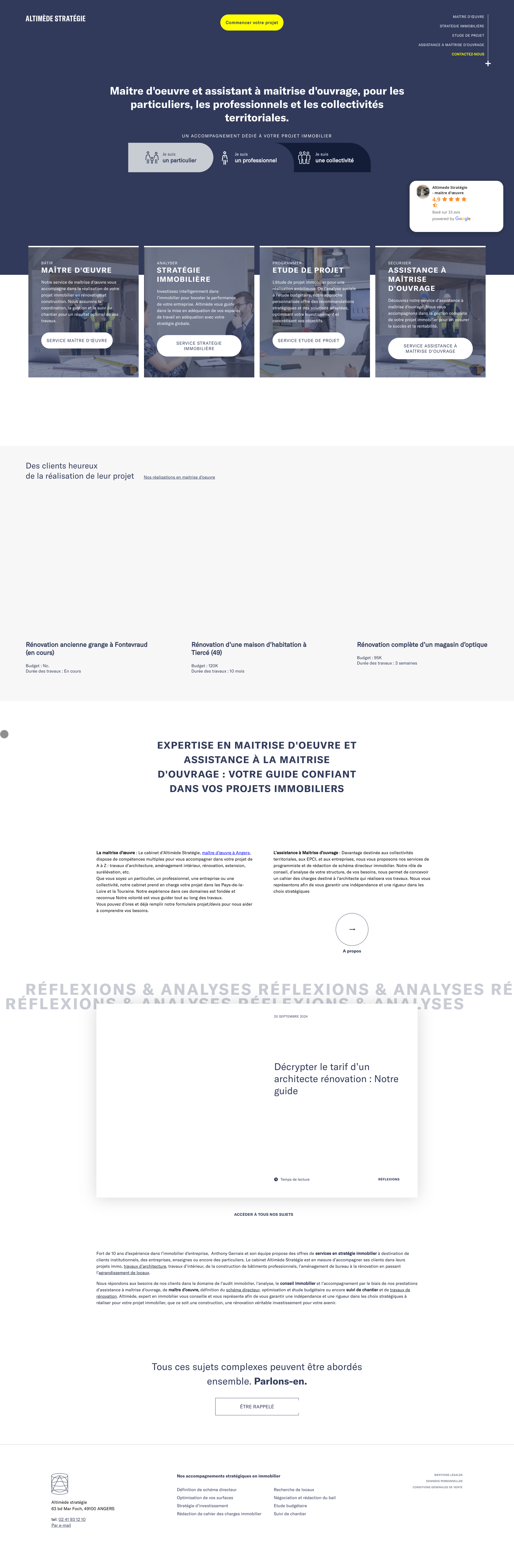 Aperçu du site