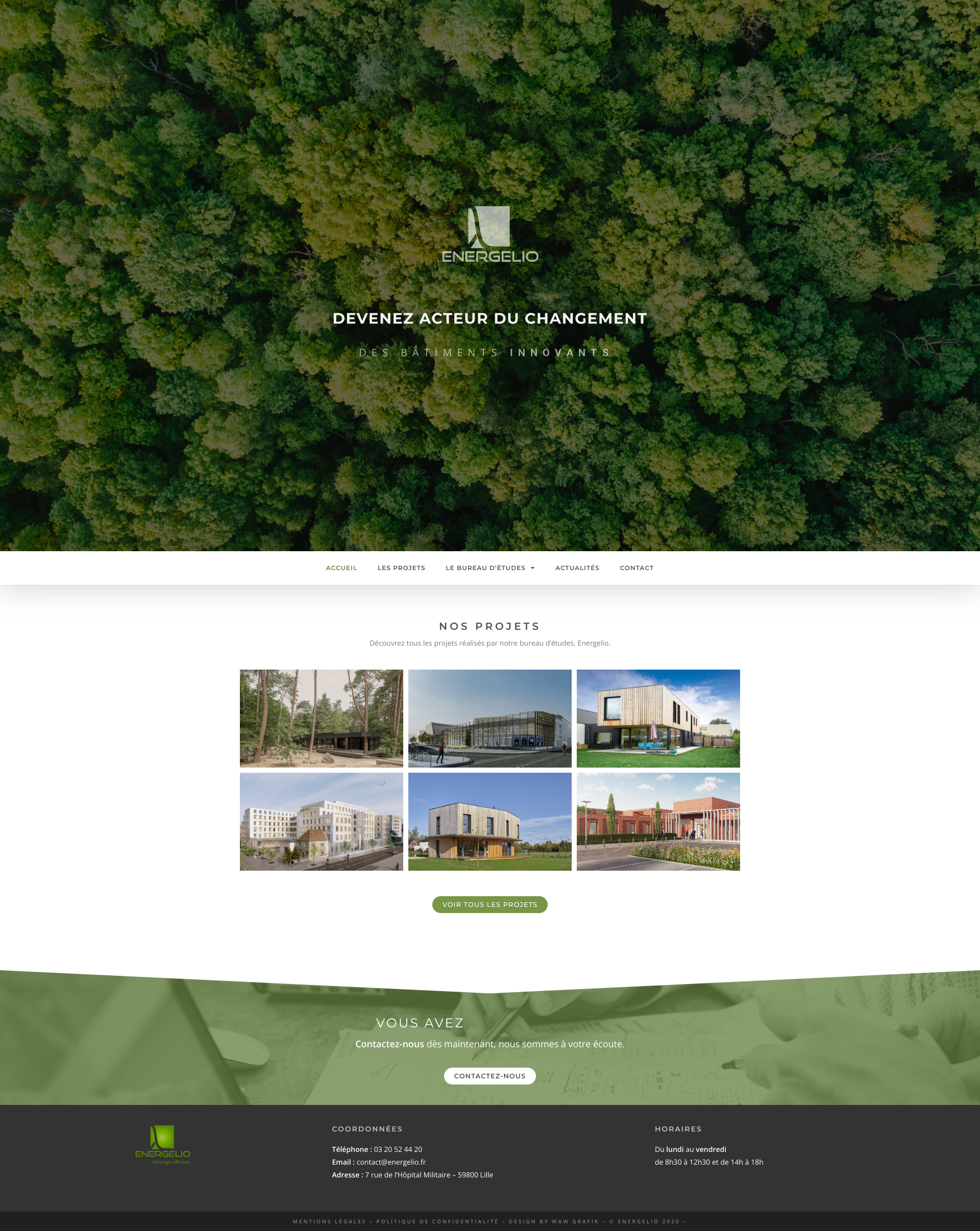 Aperçu du site