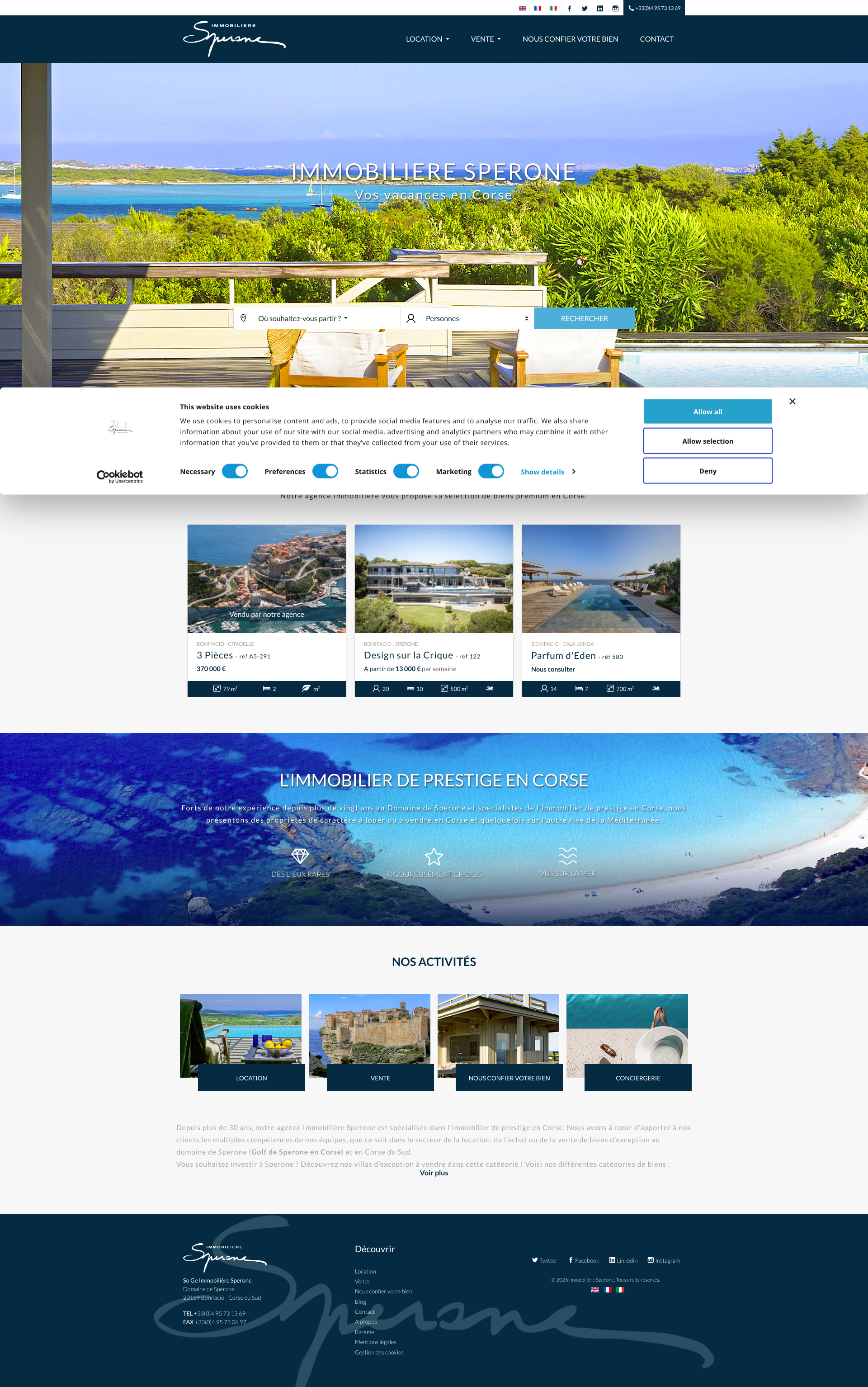 Aperçu du site