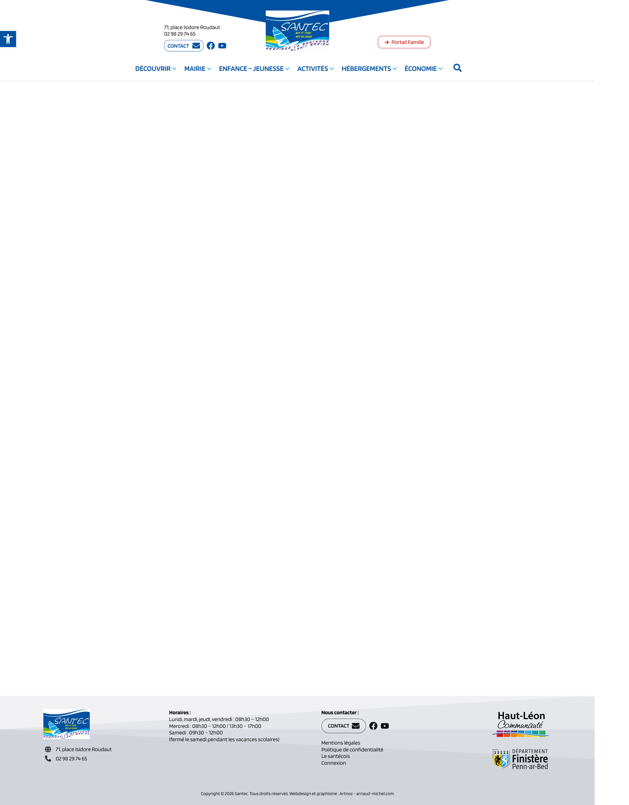 Aperçu du site