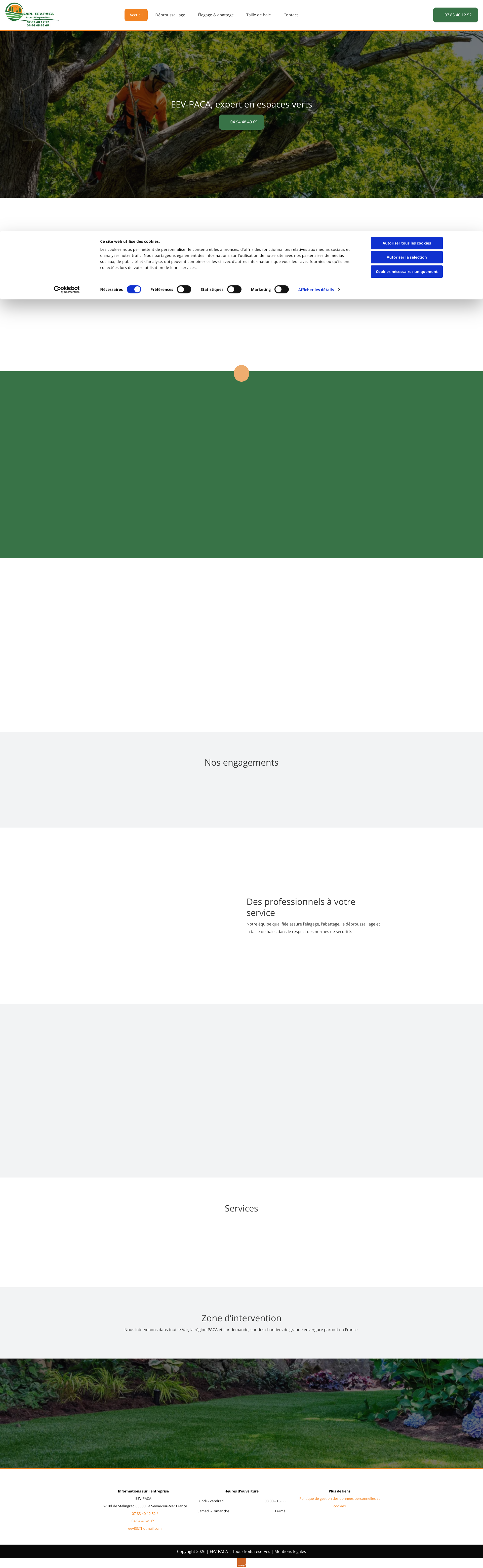Aperçu du site