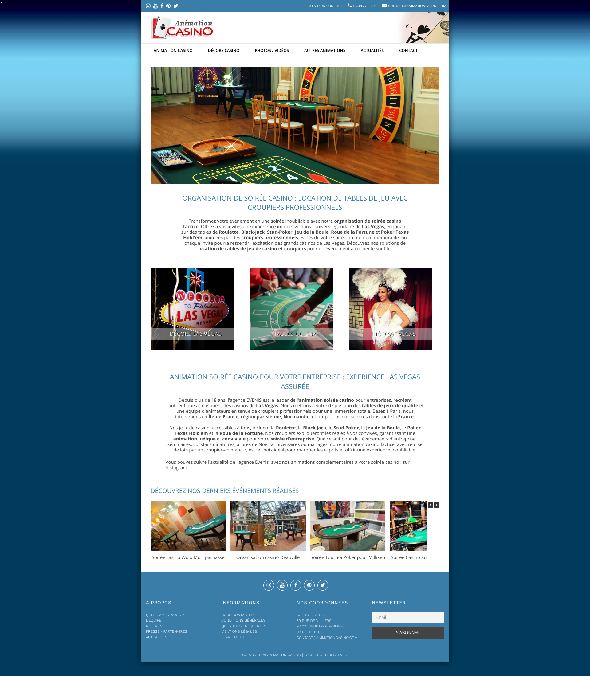 Aperçu du site